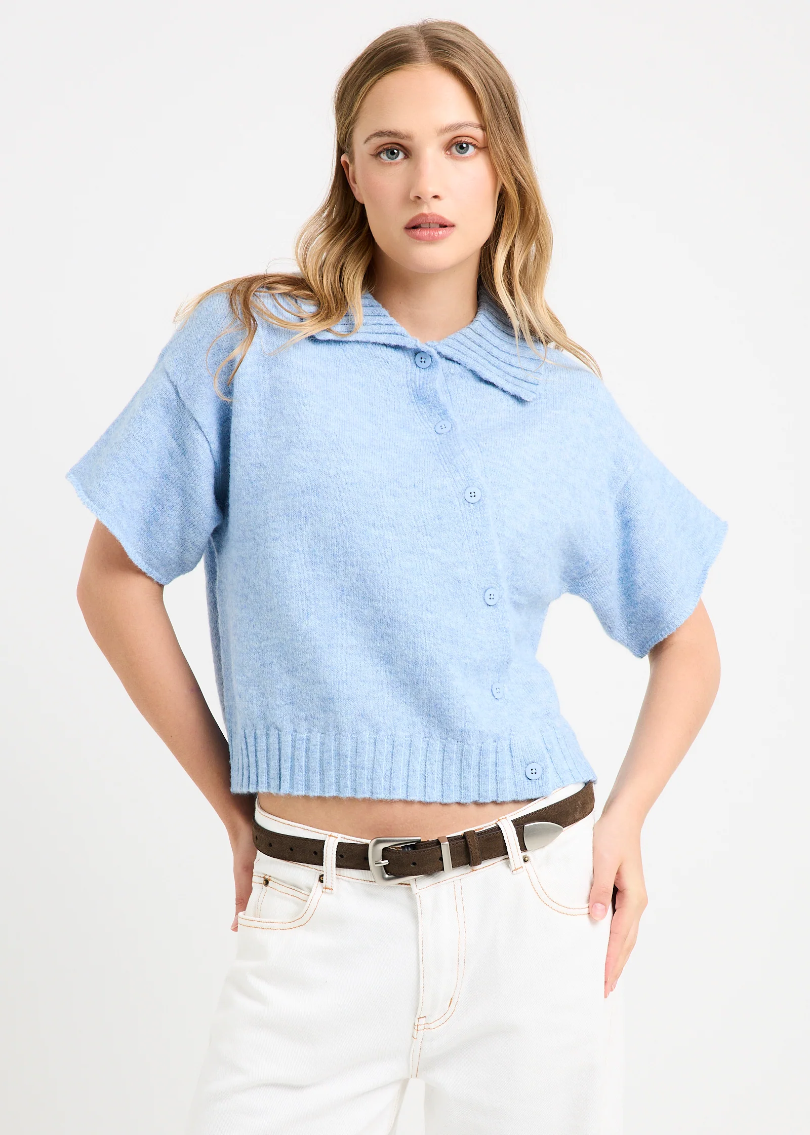 Sofia Asymm Knit Cardi - Image 2