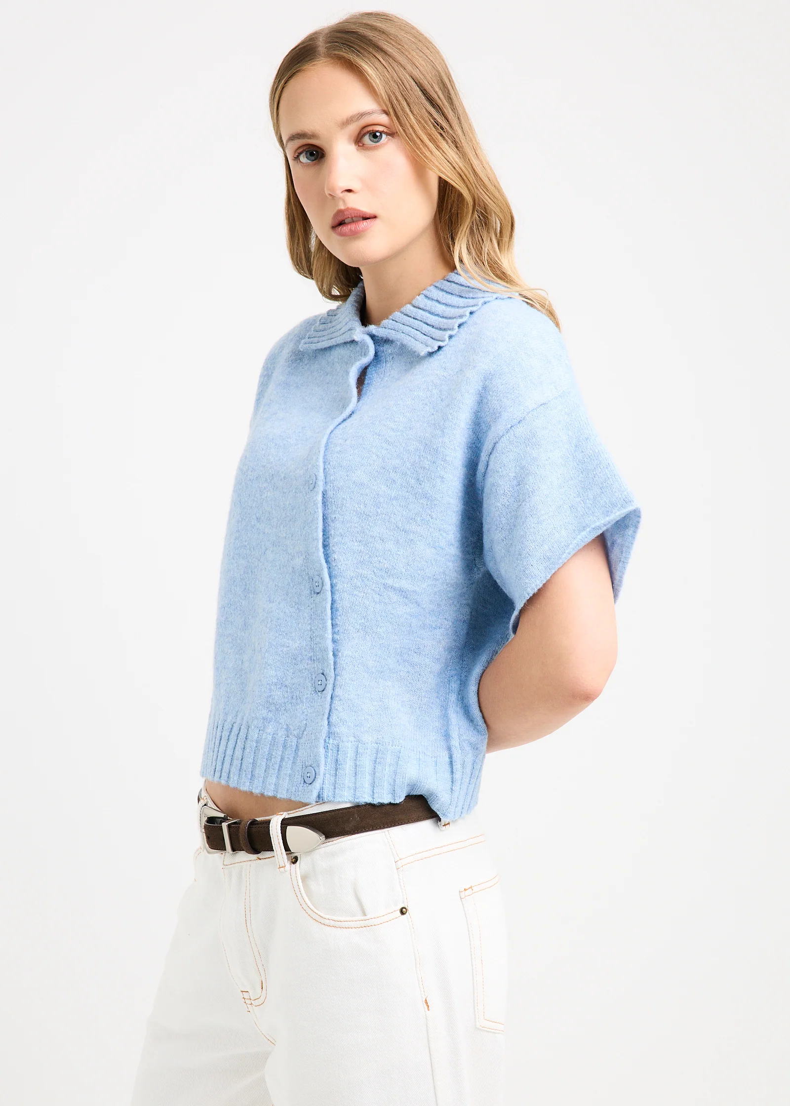Sofia Asymm Knit Cardi - Image 3