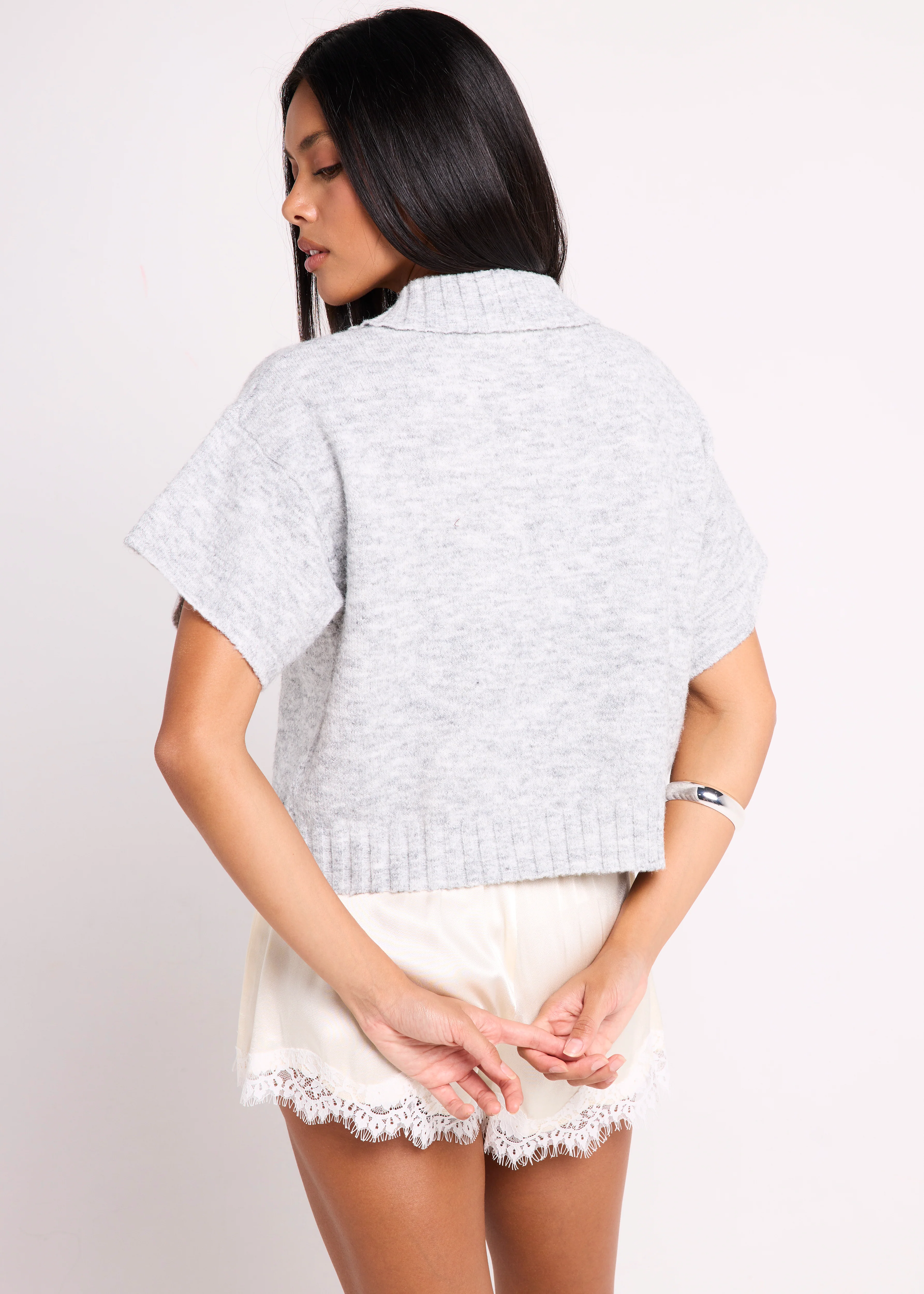 Sofia Asymm Knit Cardi - Image 3