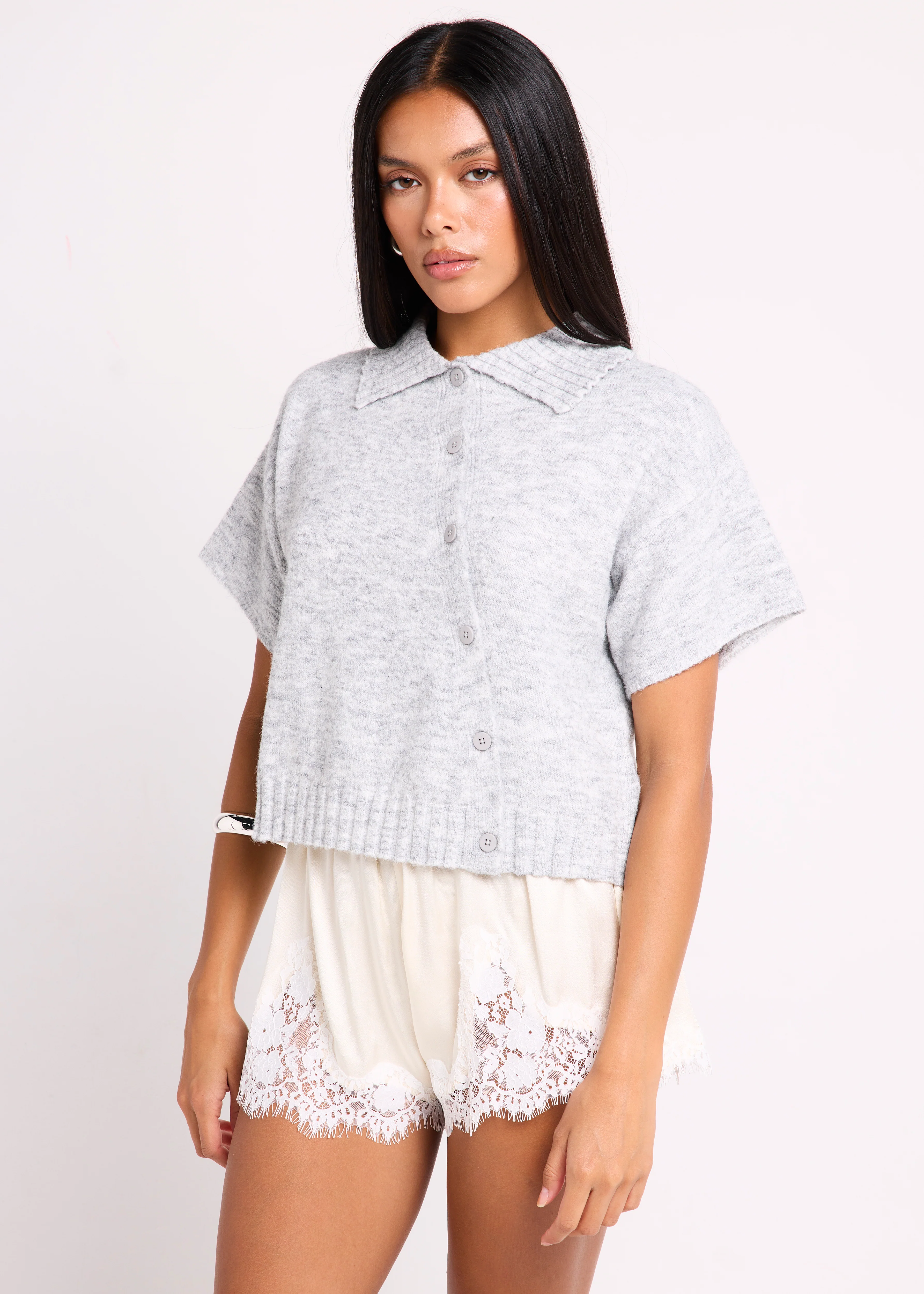 Sofia Asymm Knit Cardi - Image 4