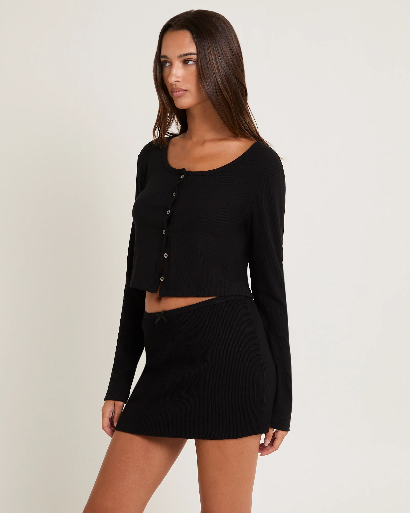 Soft Knit Rib Cardigan - Image 4