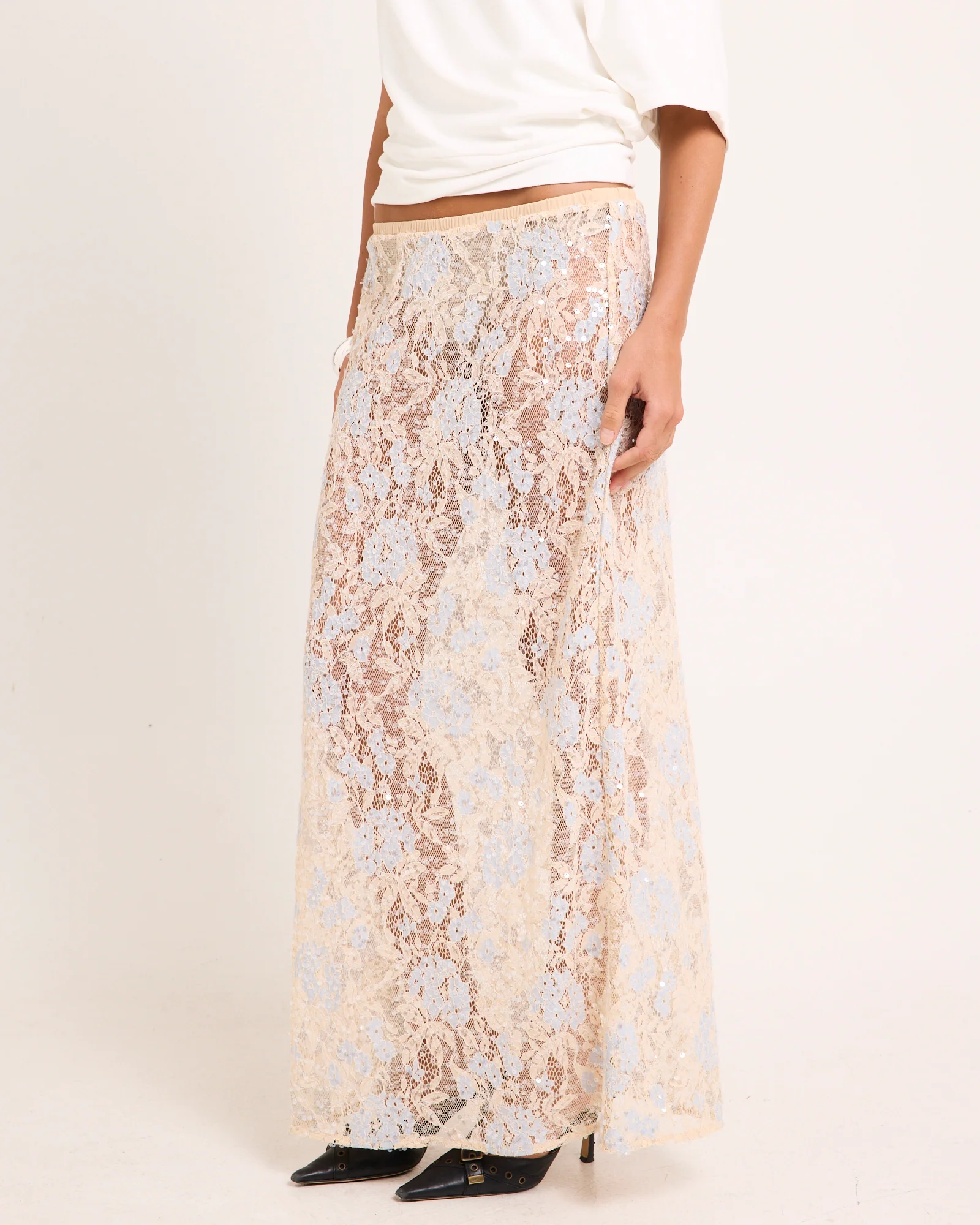Sorelle Lace Maxi Skirt - Image 3