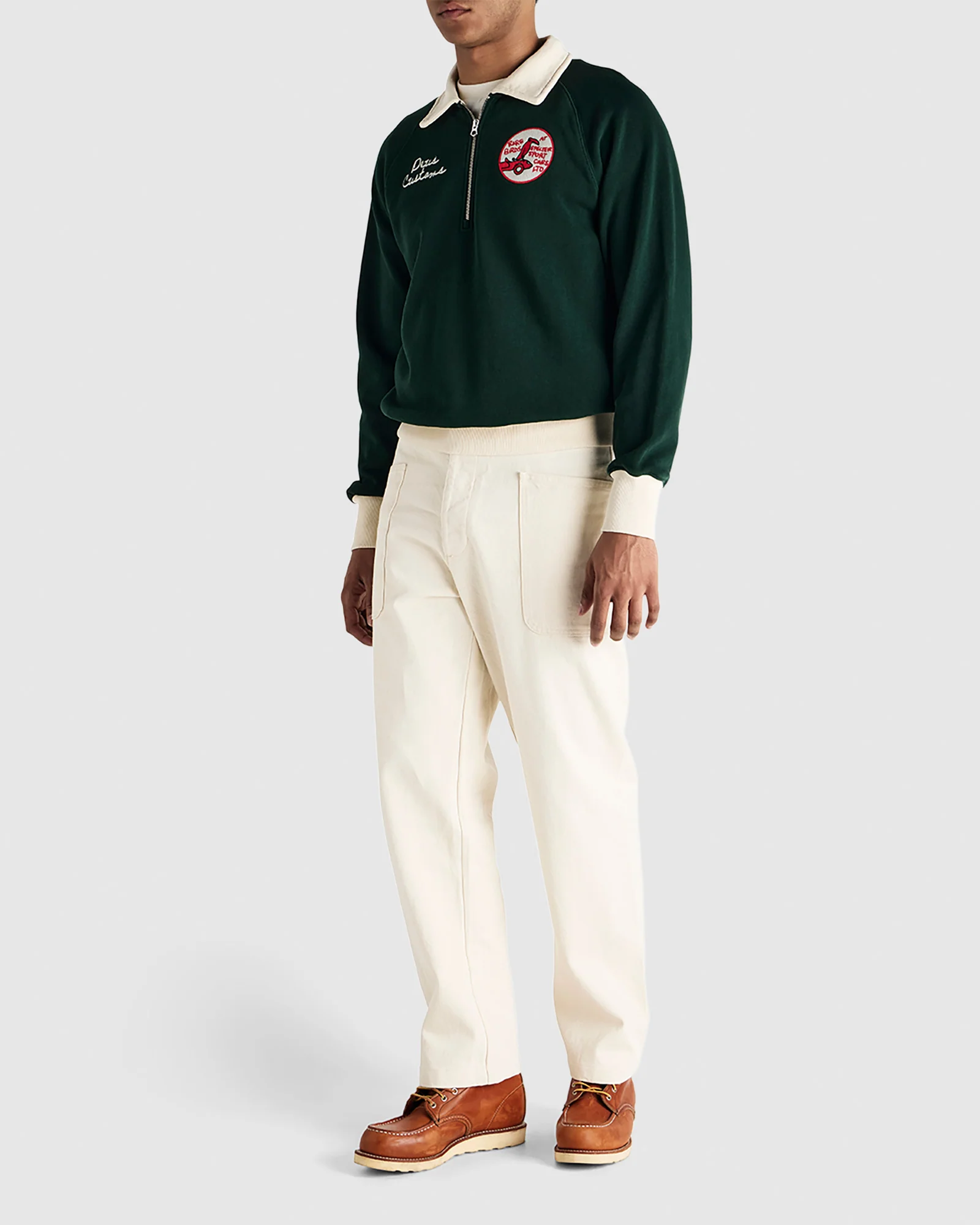 Specter Quarter Zip Polo Sweatshirt - Image 4