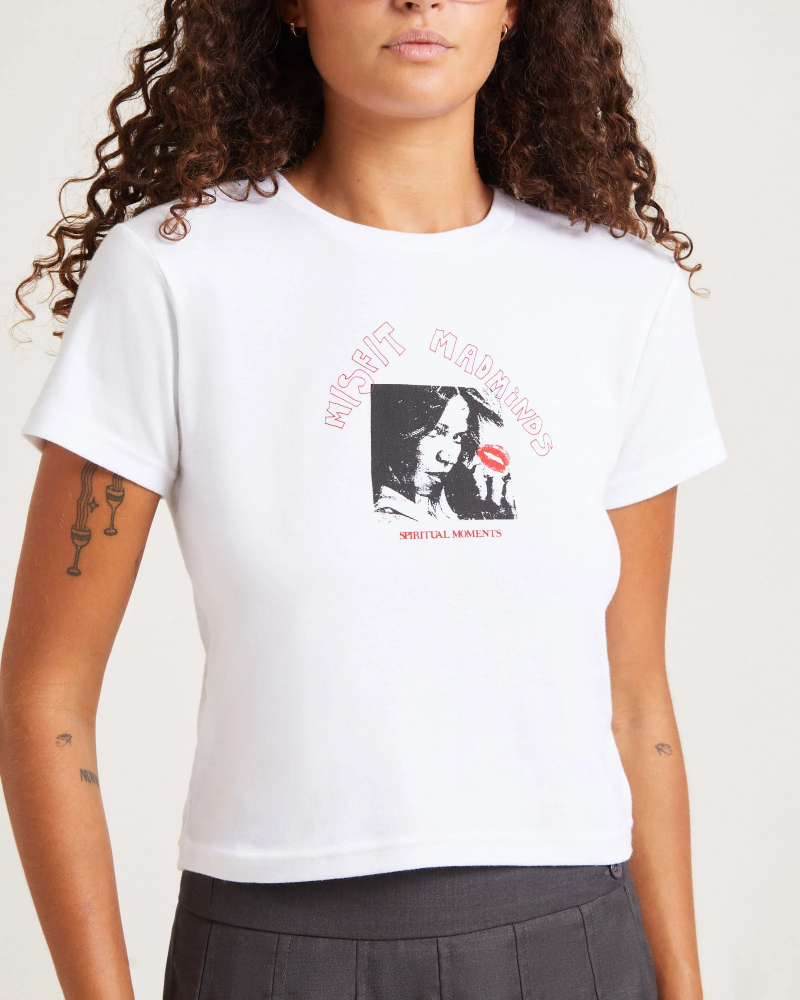 Spiritual Moments Rib Tee White - Image 5