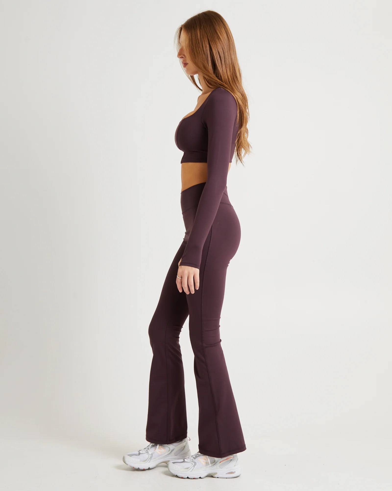 Square Neck Seam Long Sleeve Top - Image 4