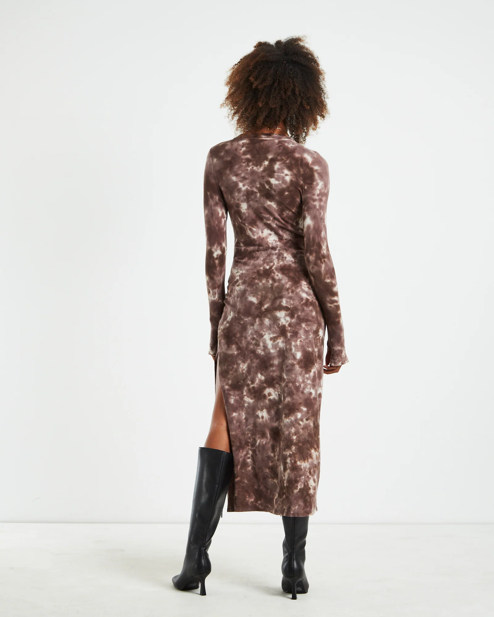 Stammy Cut Out Midi Dress Acid Wash Multi - Image 2