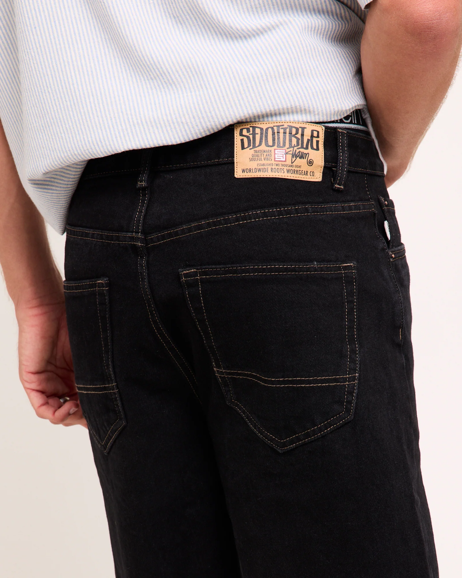 Denim Standard Shorts - Image 2