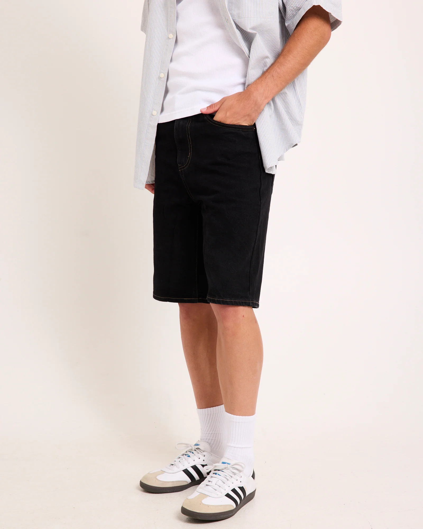 Denim Standard Shorts - Image 4