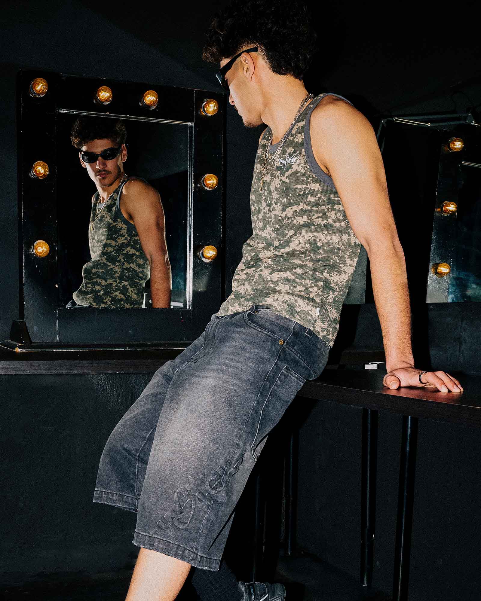 Starboy Camo Waffle Singlet - Image 2