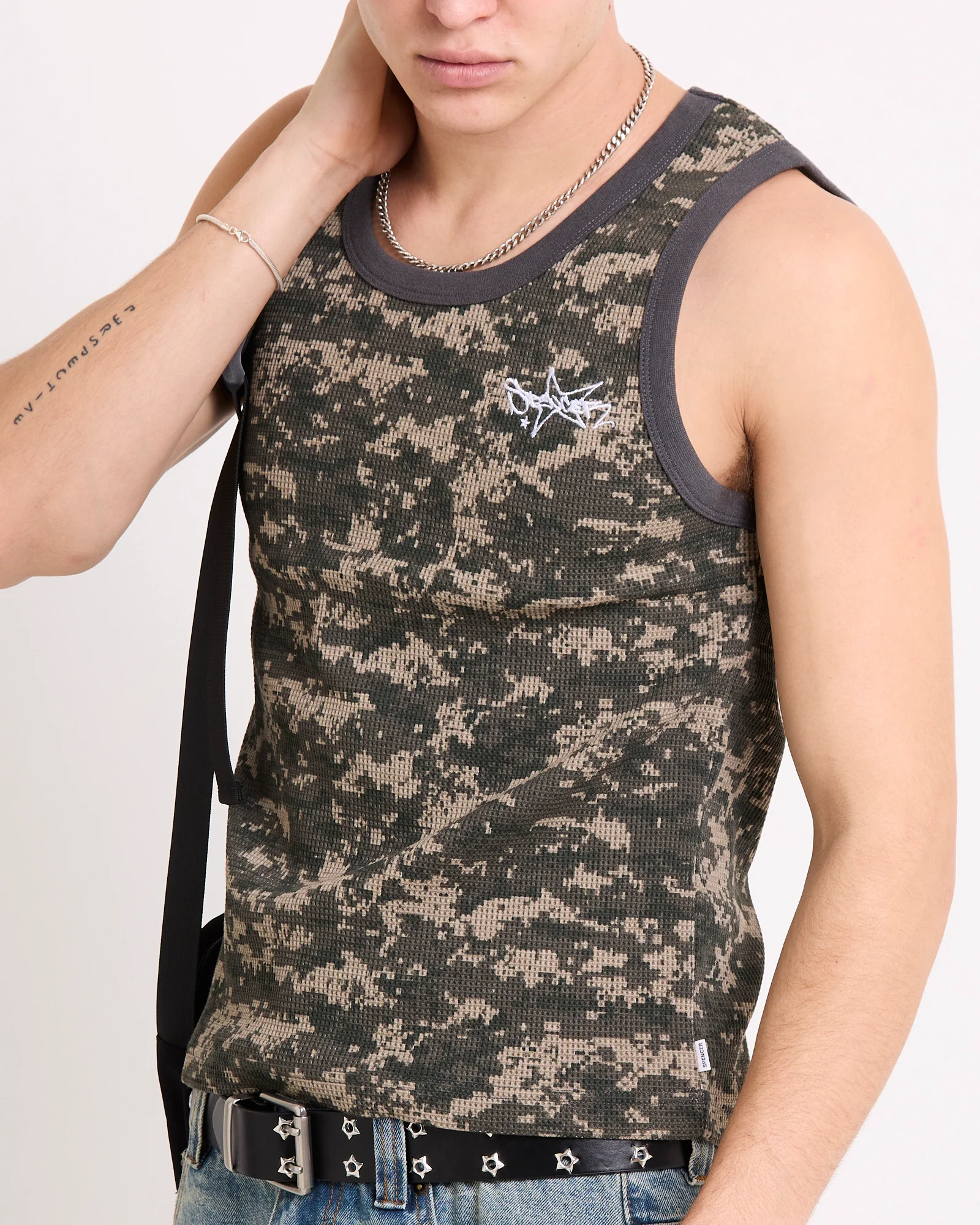 Starboy Camo Waffle Singlet - Image 5