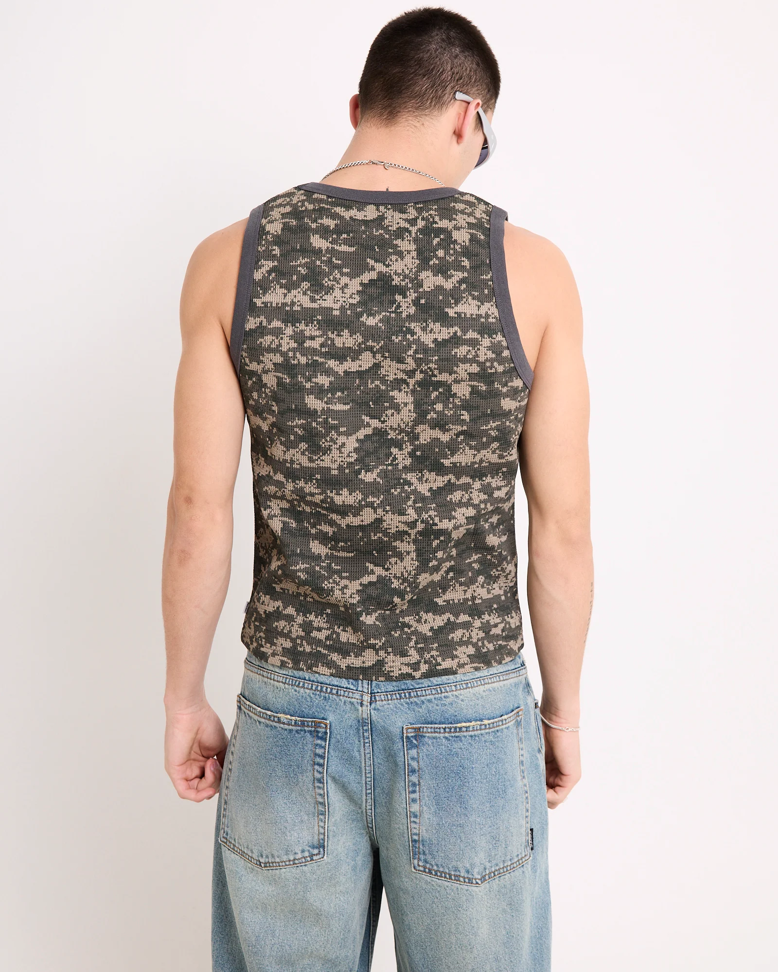 Starboy Camo Waffle Singlet - Image 7