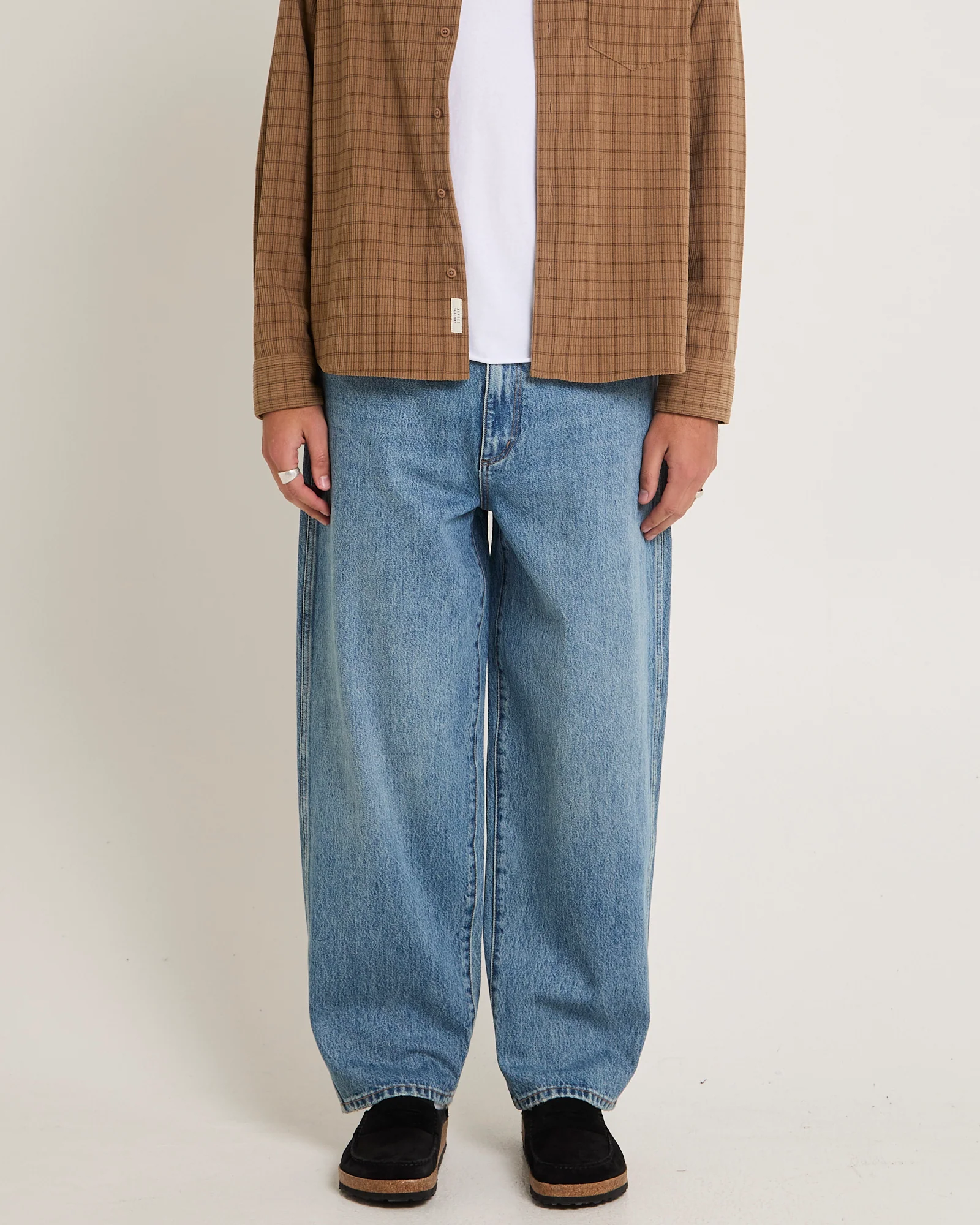Steezy Relaxed Denim Jeans Used Indigo - Image 3