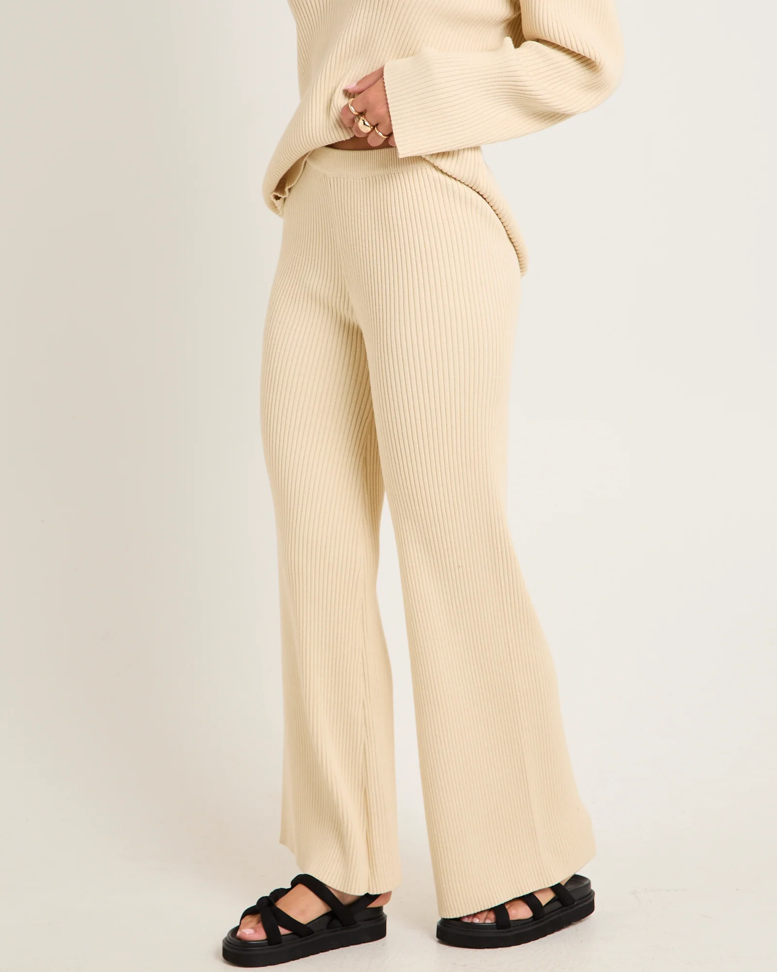 Stella Ribbed Knit Pants - Image 4