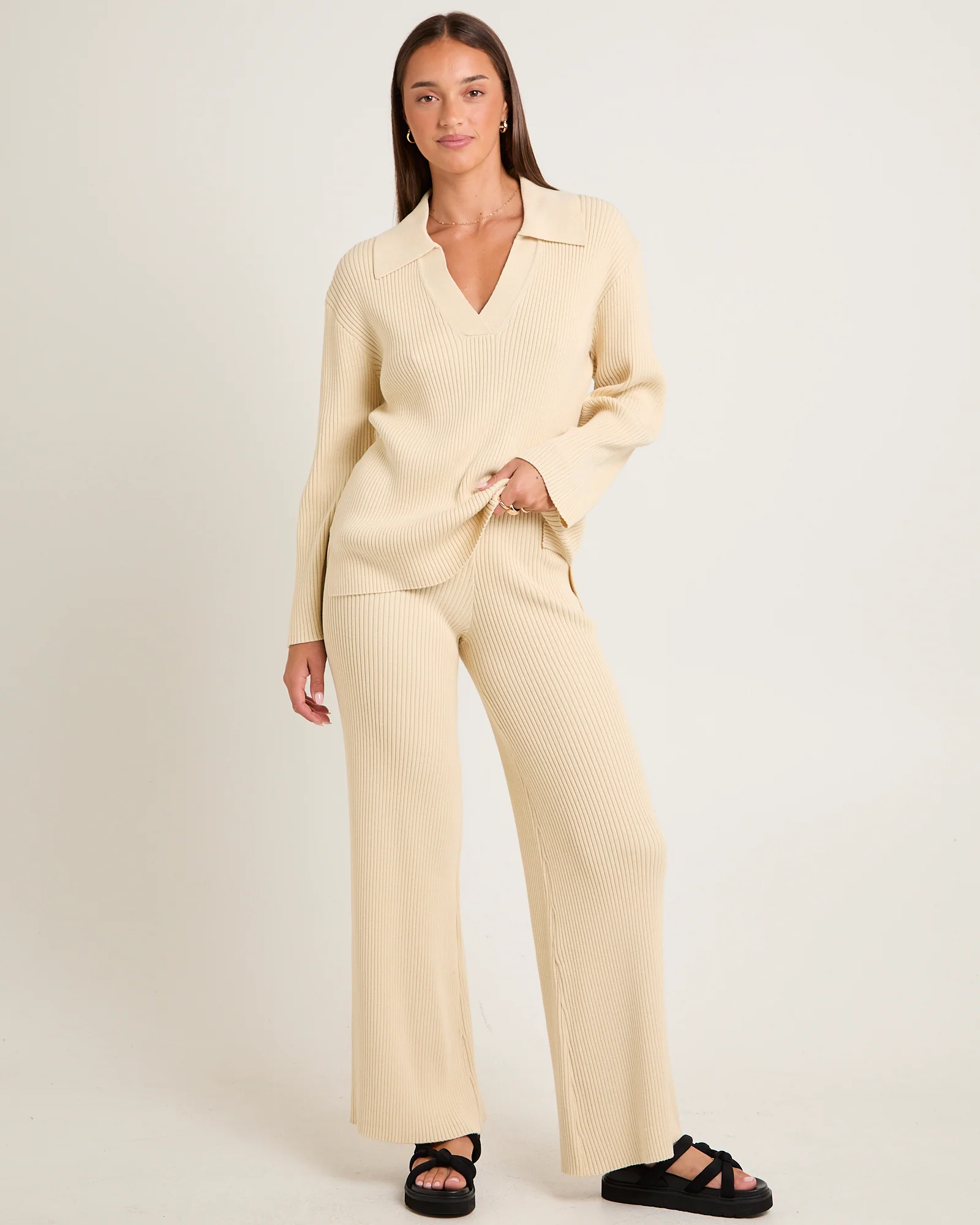 Stella Ribbed Knit Sweater - Image 3
