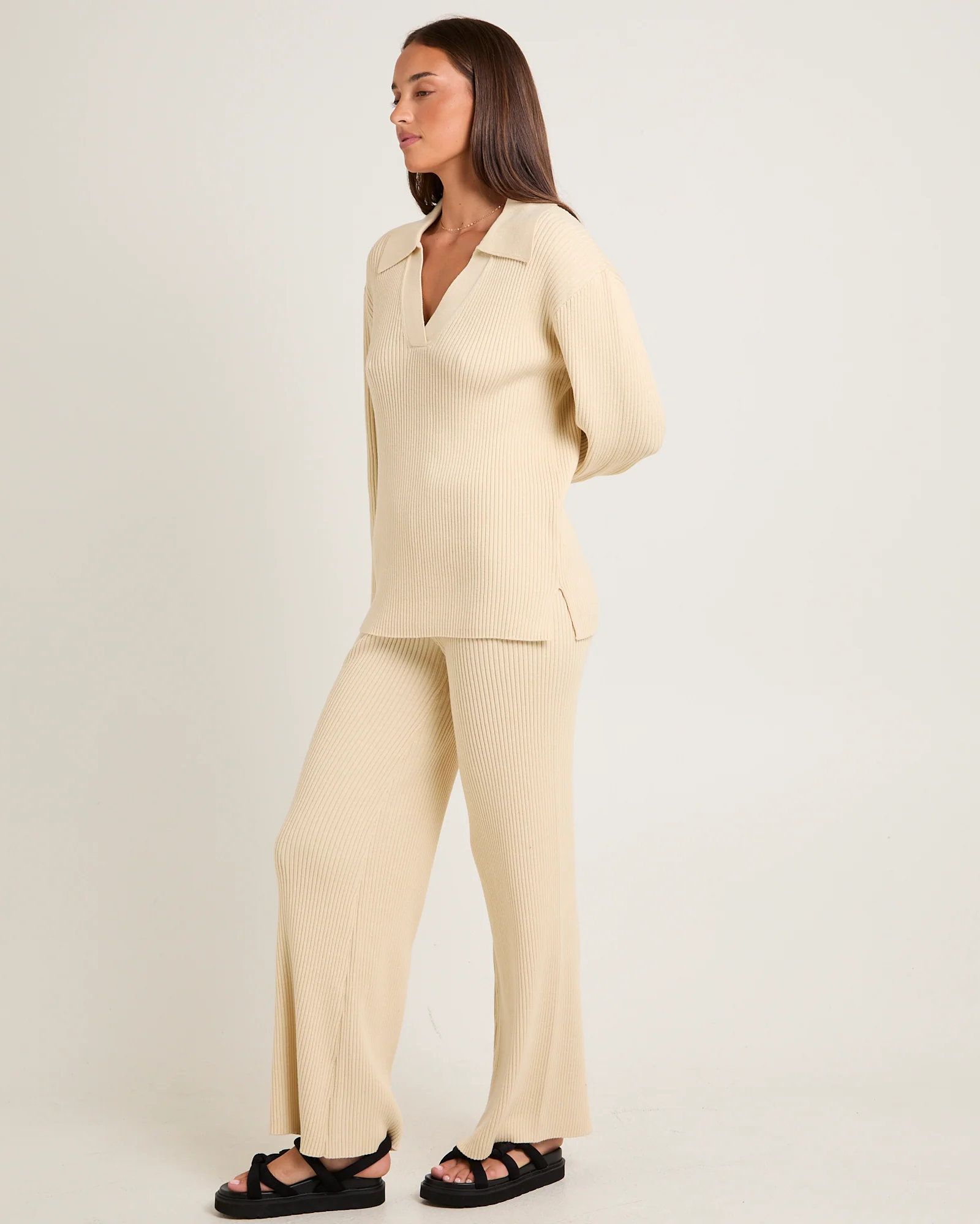 Stella Ribbed Knit Sweater - Image 4