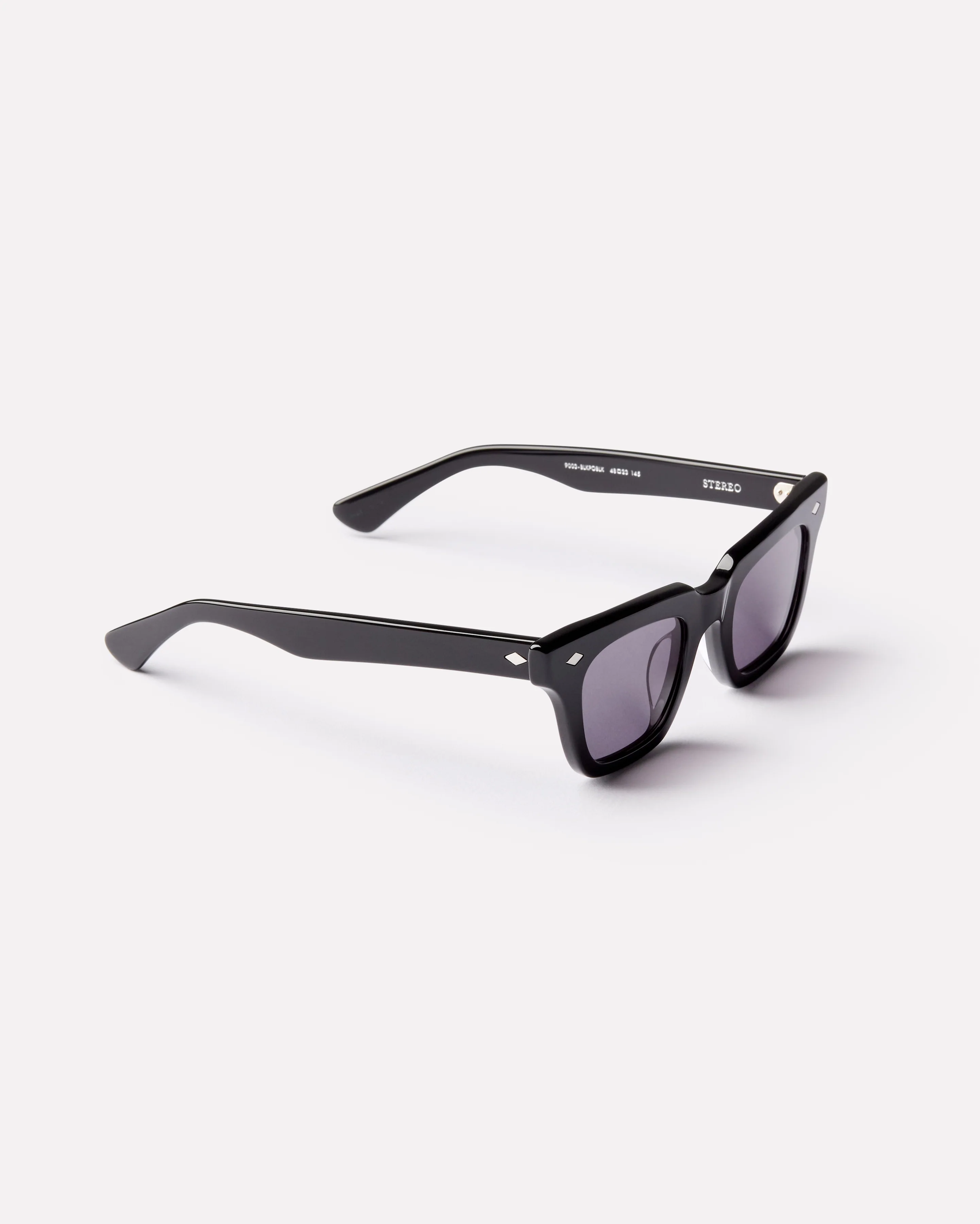 Stereo Sunglasses in Polished Black - Image 6