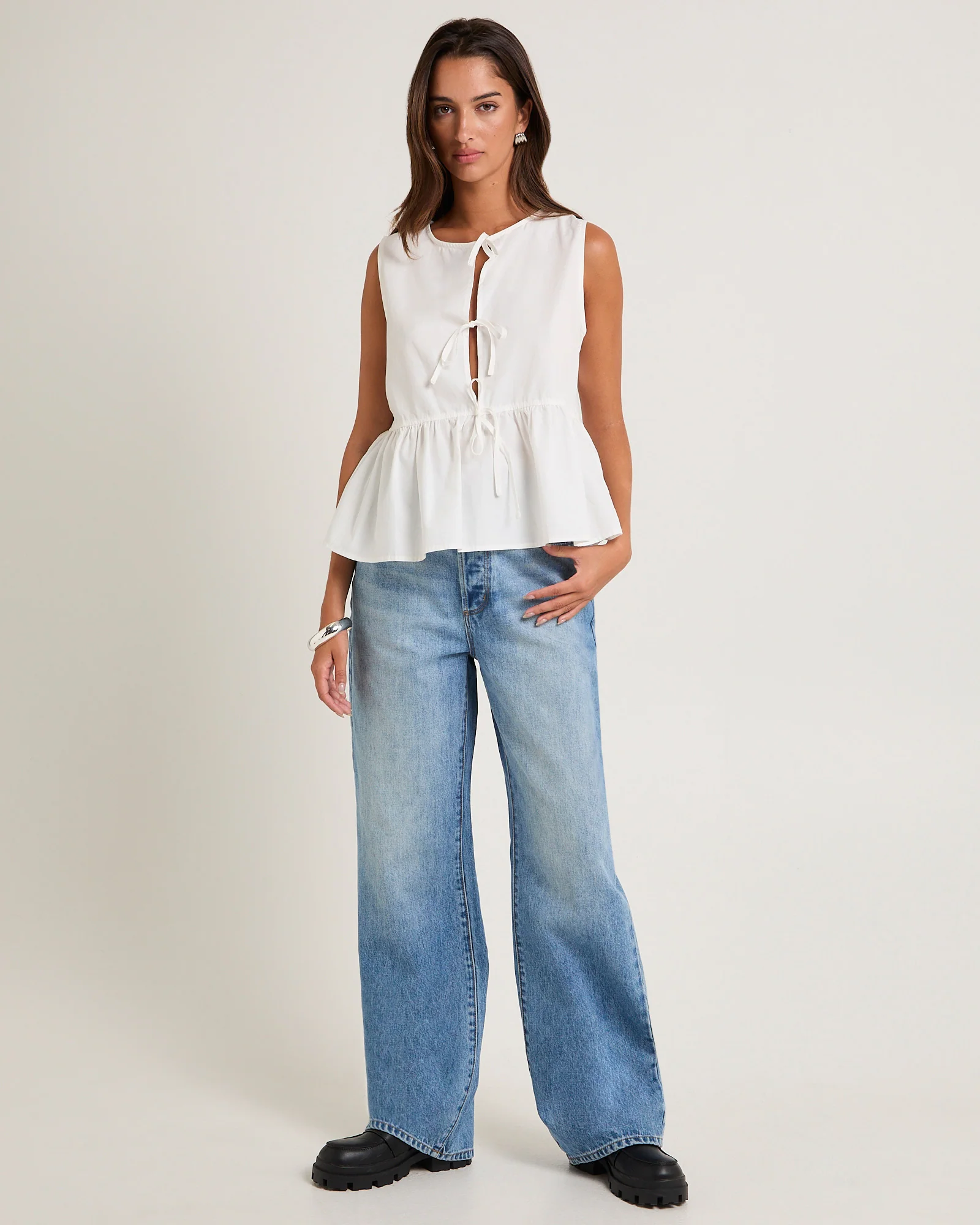 Stevie Relaxed Denim Jeans Brad Blue - Image 3