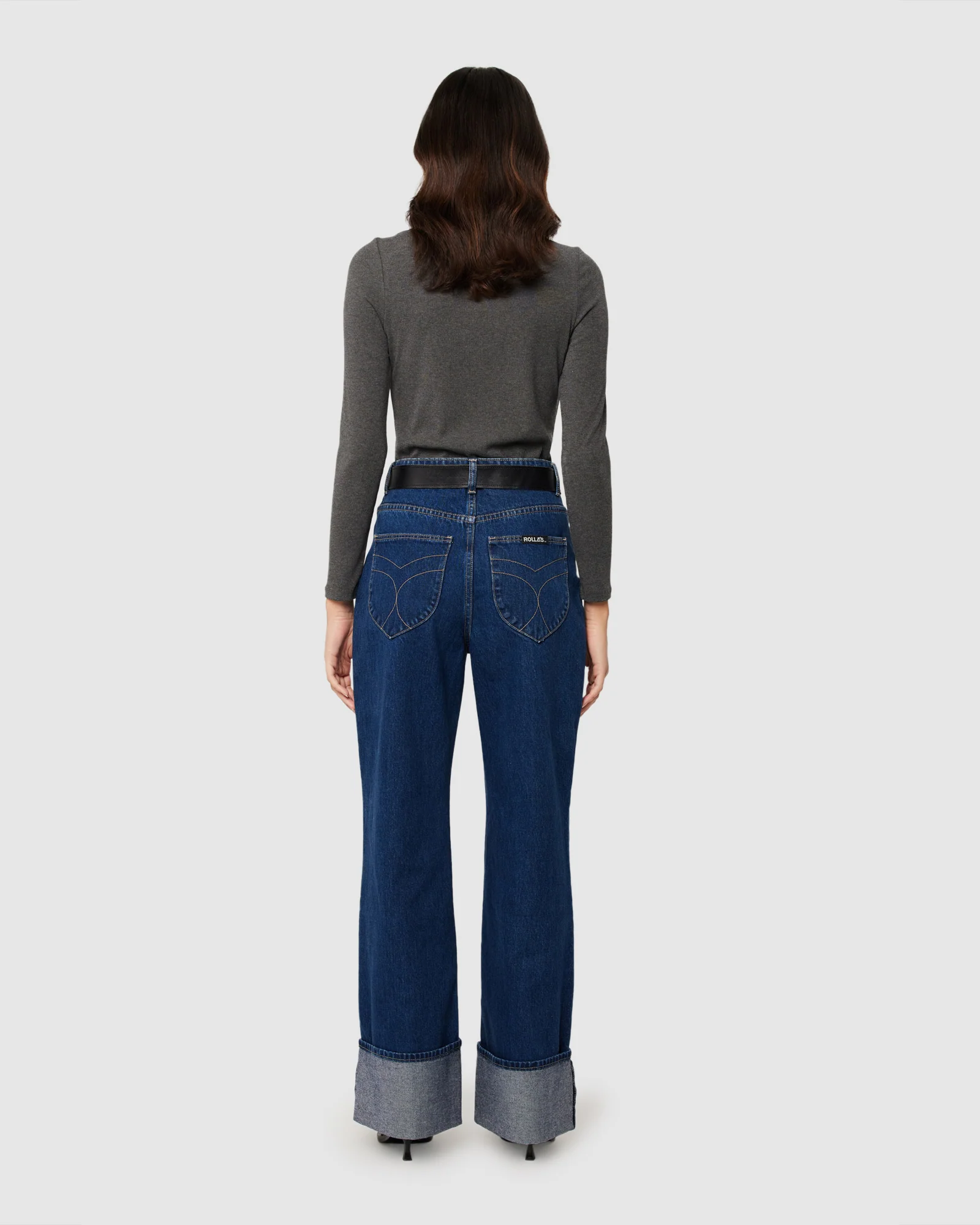 Stevie Relaxed Denim Jeans Deep Blue - Image 2