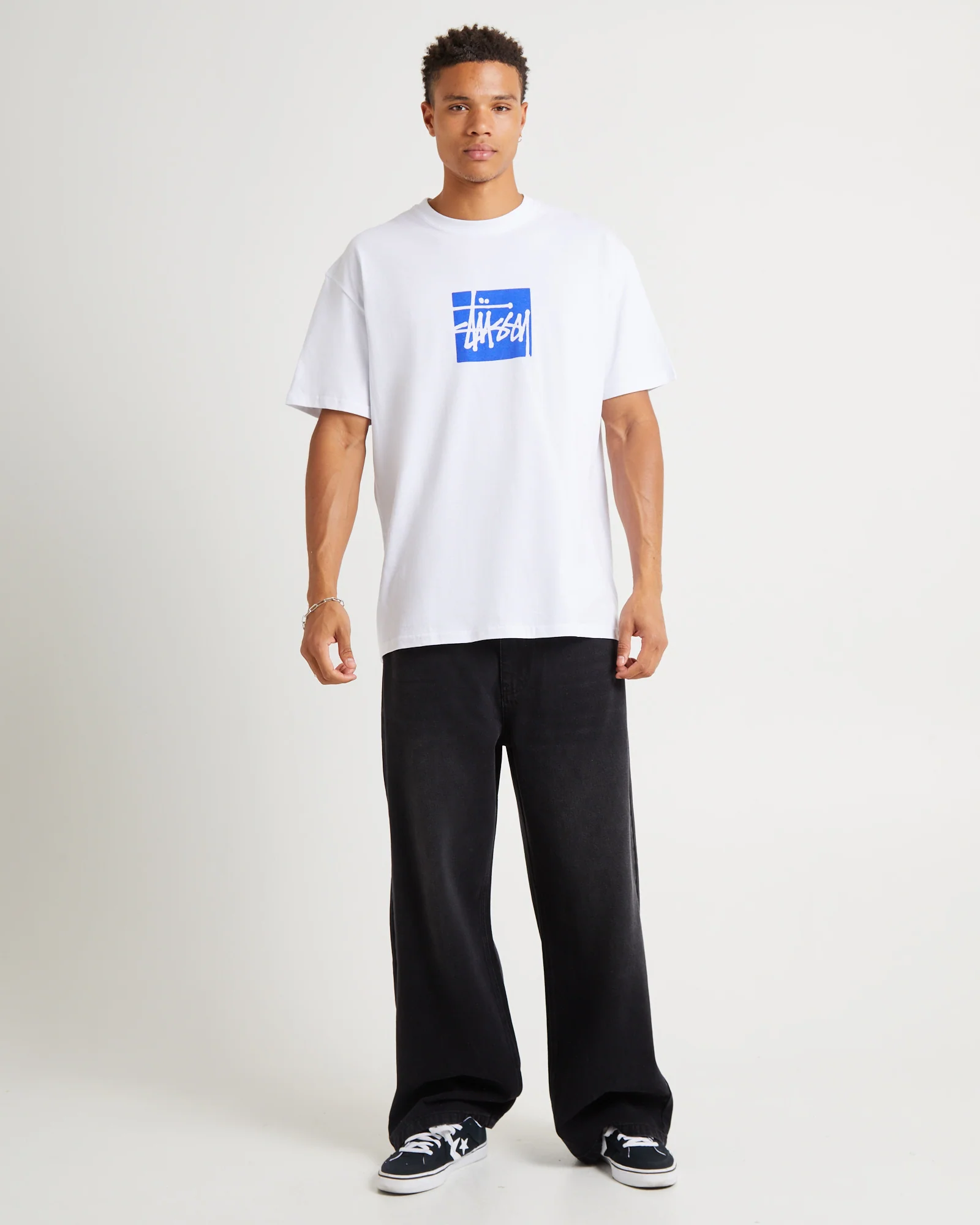 Stock Box Heavy Weight T-Shirt White - Image 3