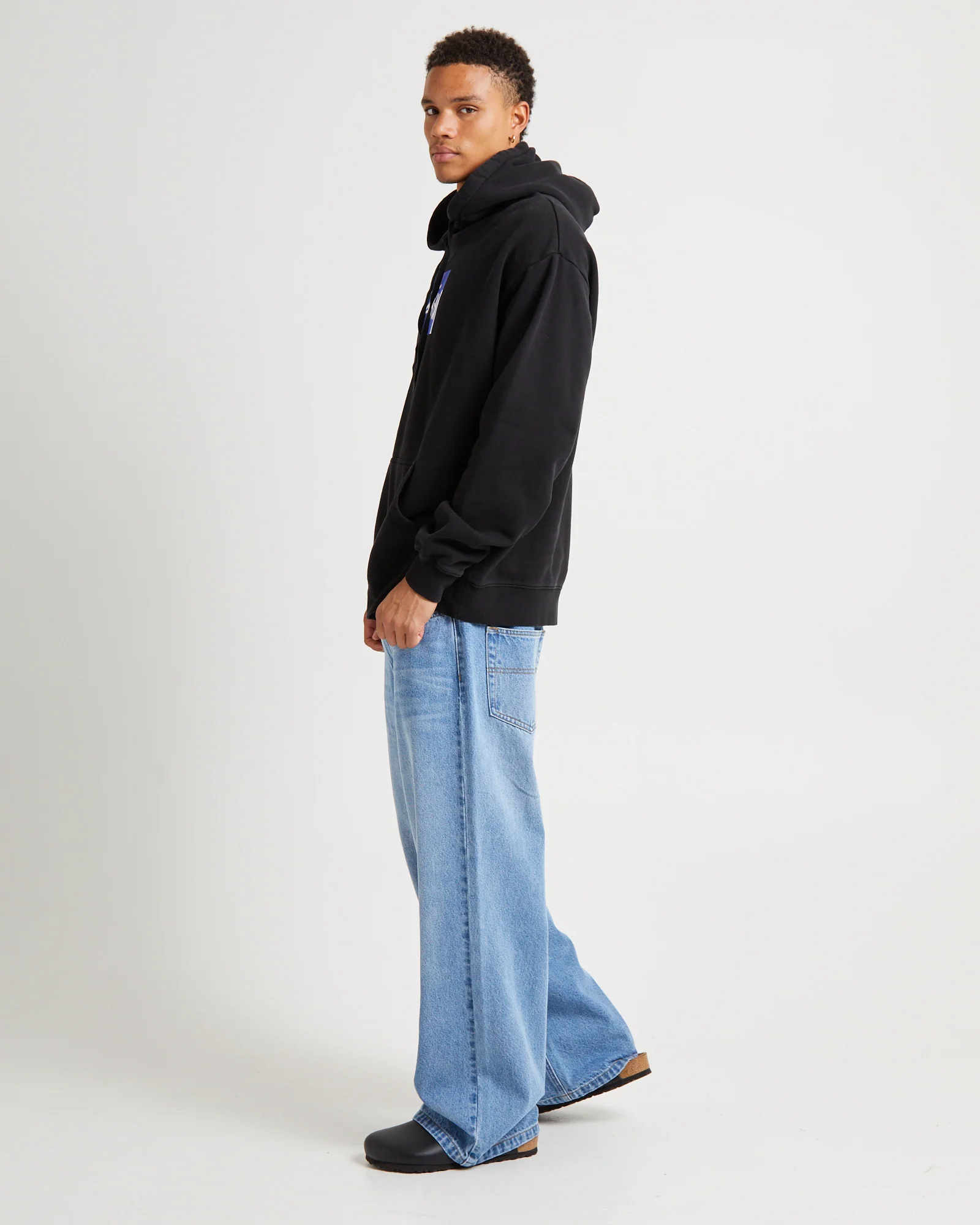 Stock Box Hoodie Black - Image 4