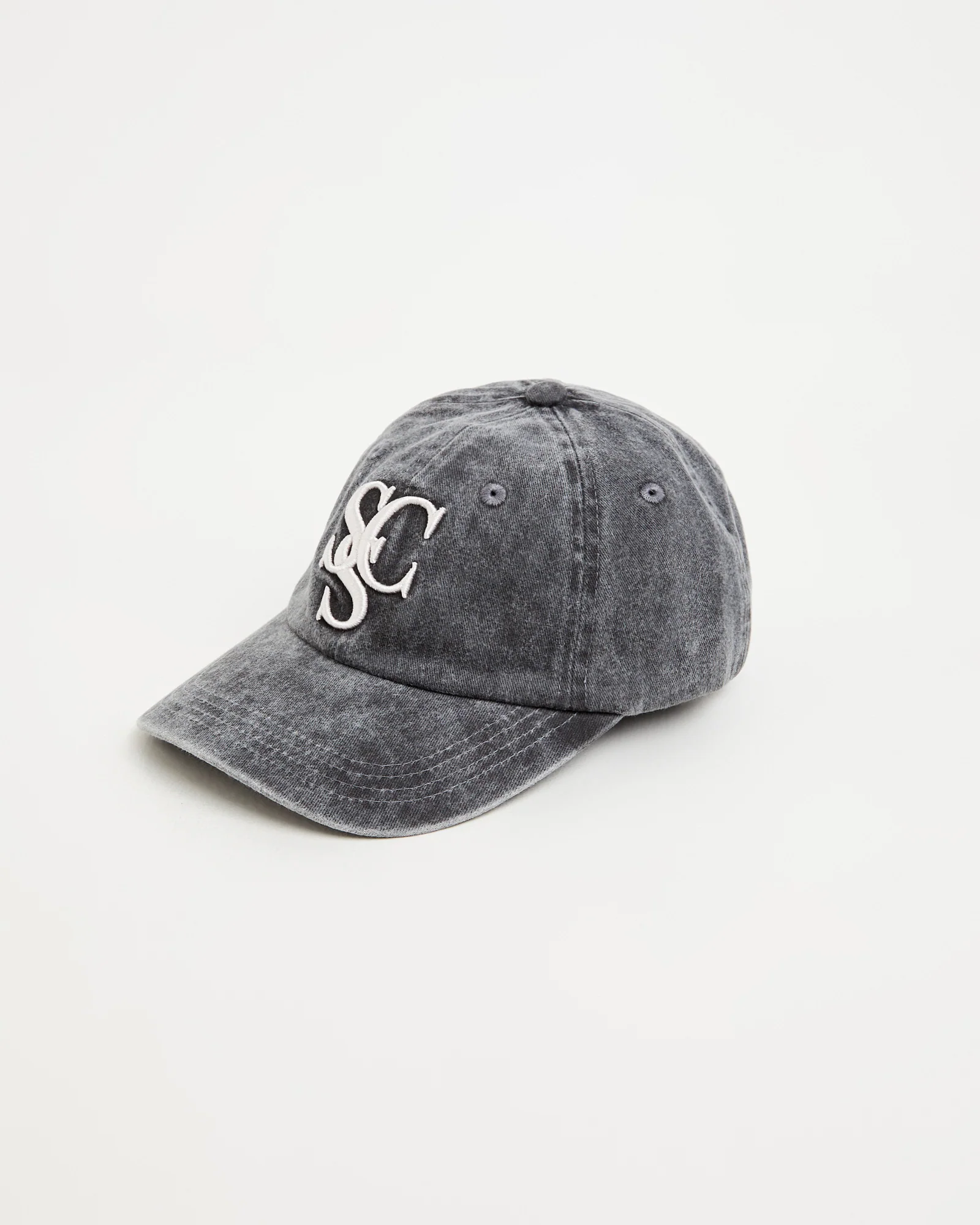Stone Wash Baseball Cap in Washed Charcoal - Image 4