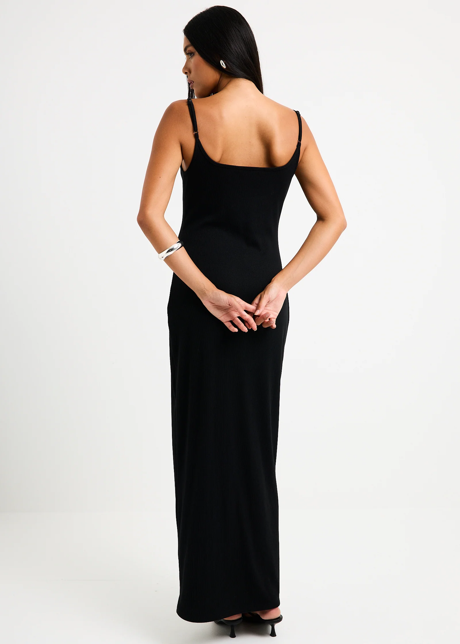 Straight Neck Maxi Dress - Image 2