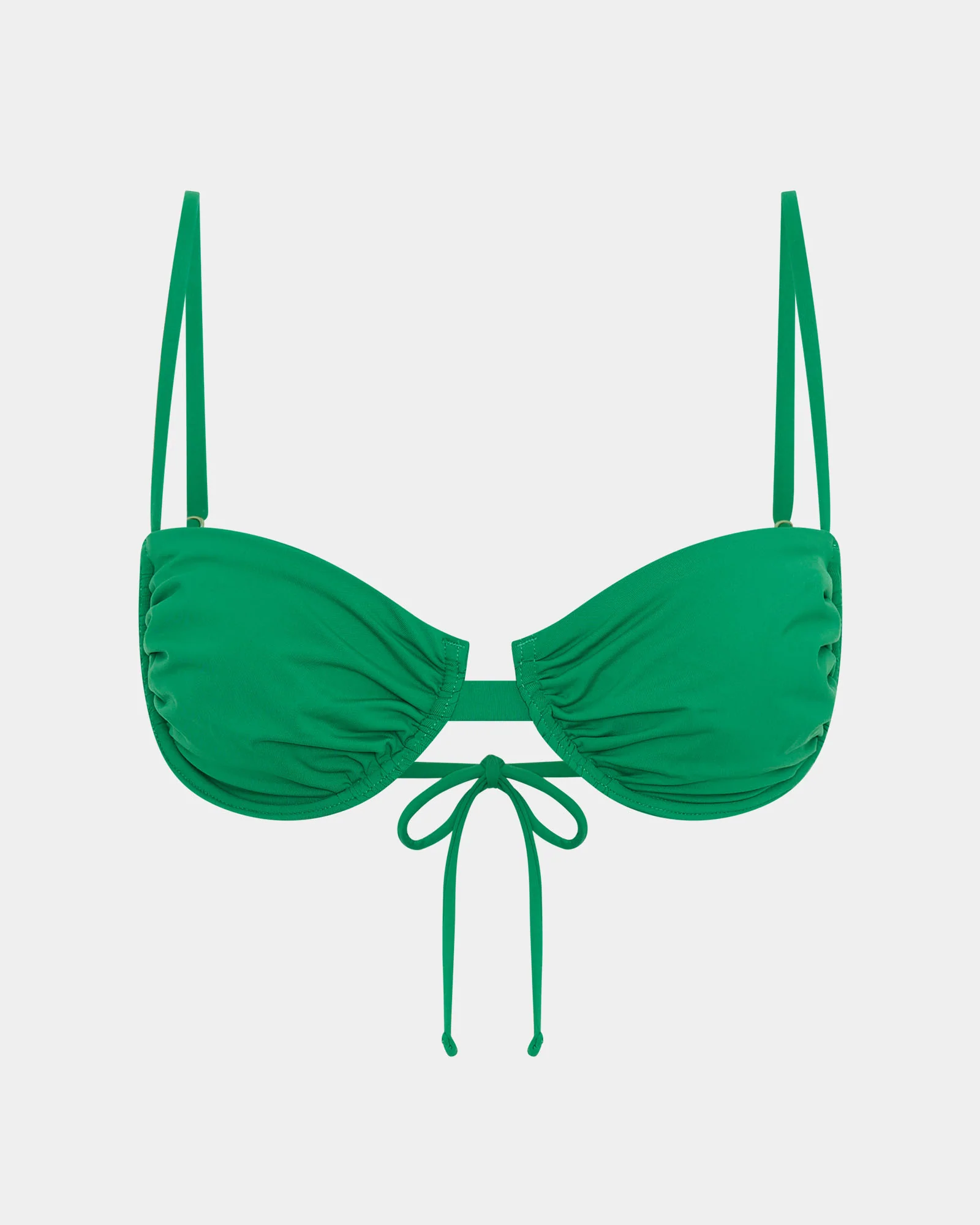 Strappy Underwire Tie Back Bikini Top - Image 3