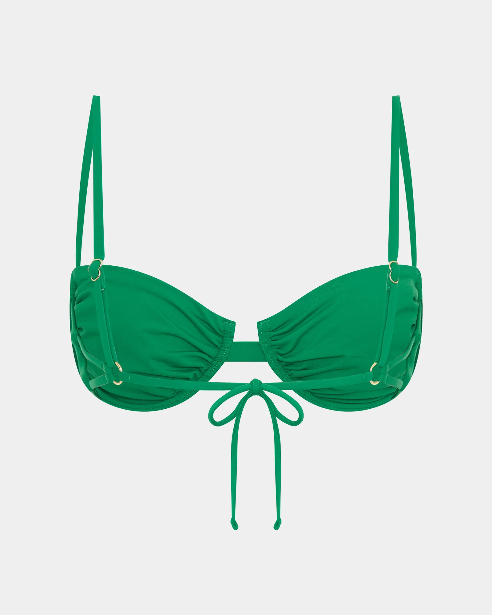Strappy Underwire Tie Back Bikini Top - Image 4