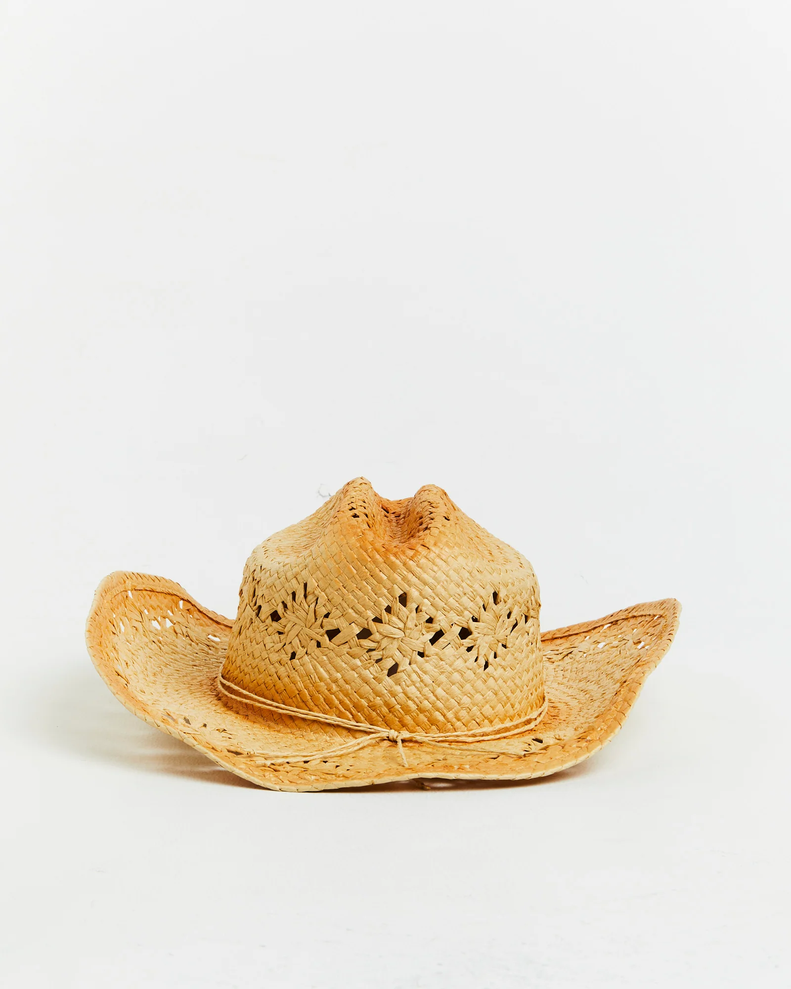 Straw Cowboy Hat in Natural - Image 3