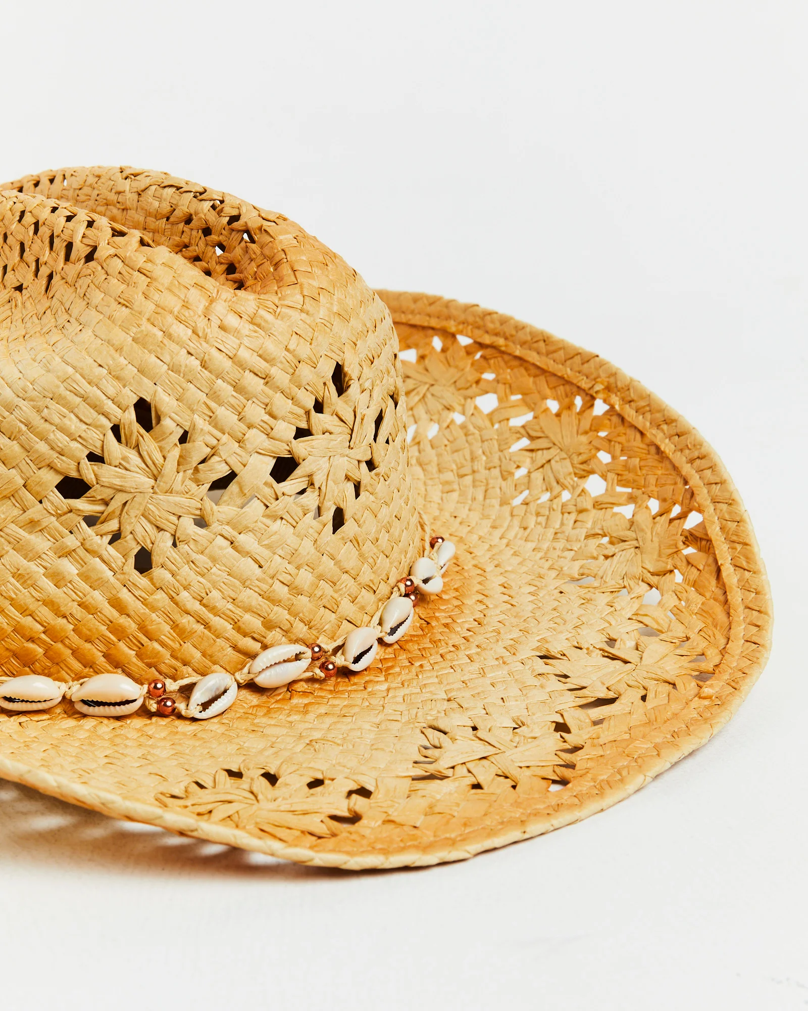 Straw Cowboy Hat in Natural - Image 4