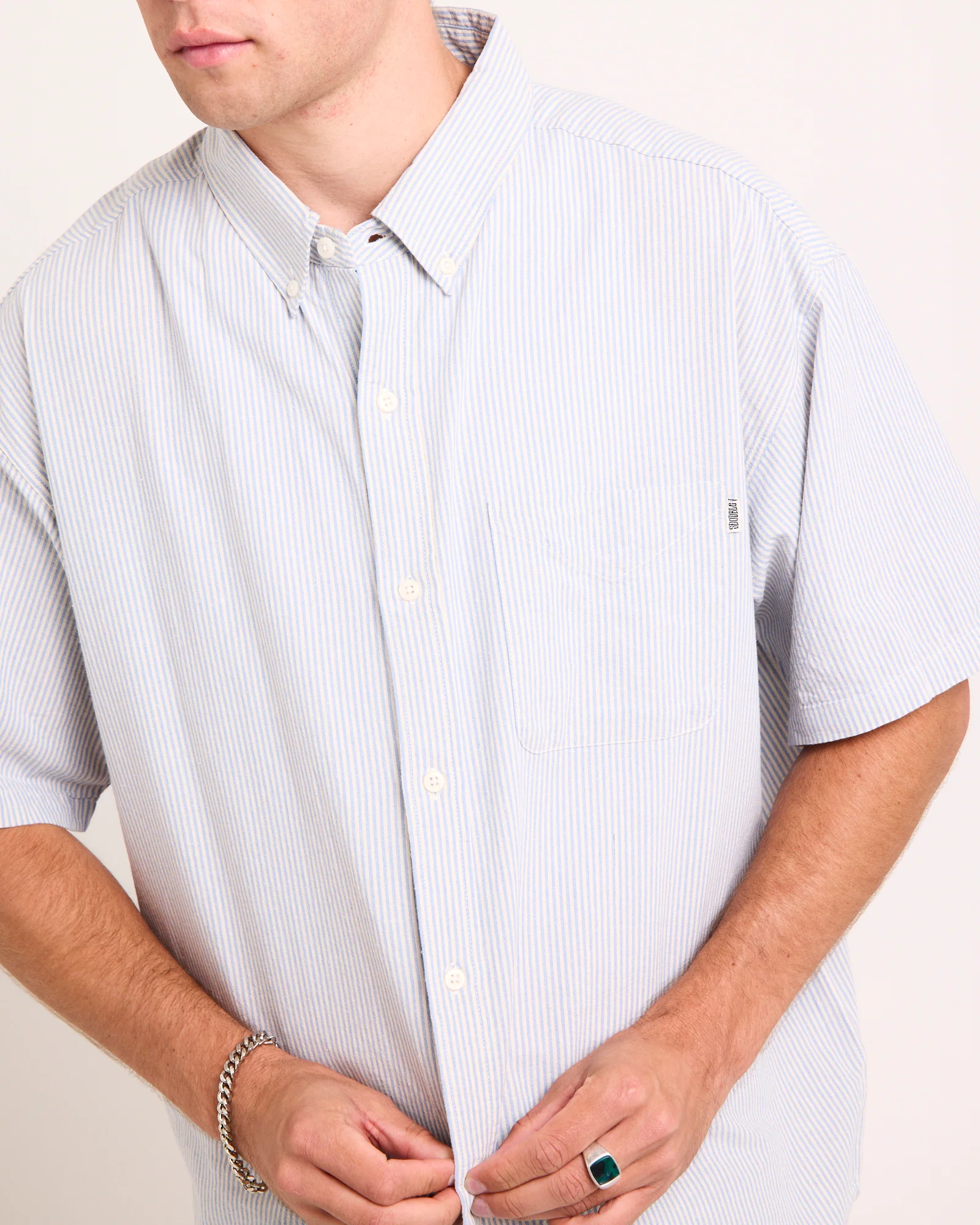 Stripe Short Sleeve Shirt - Image 5