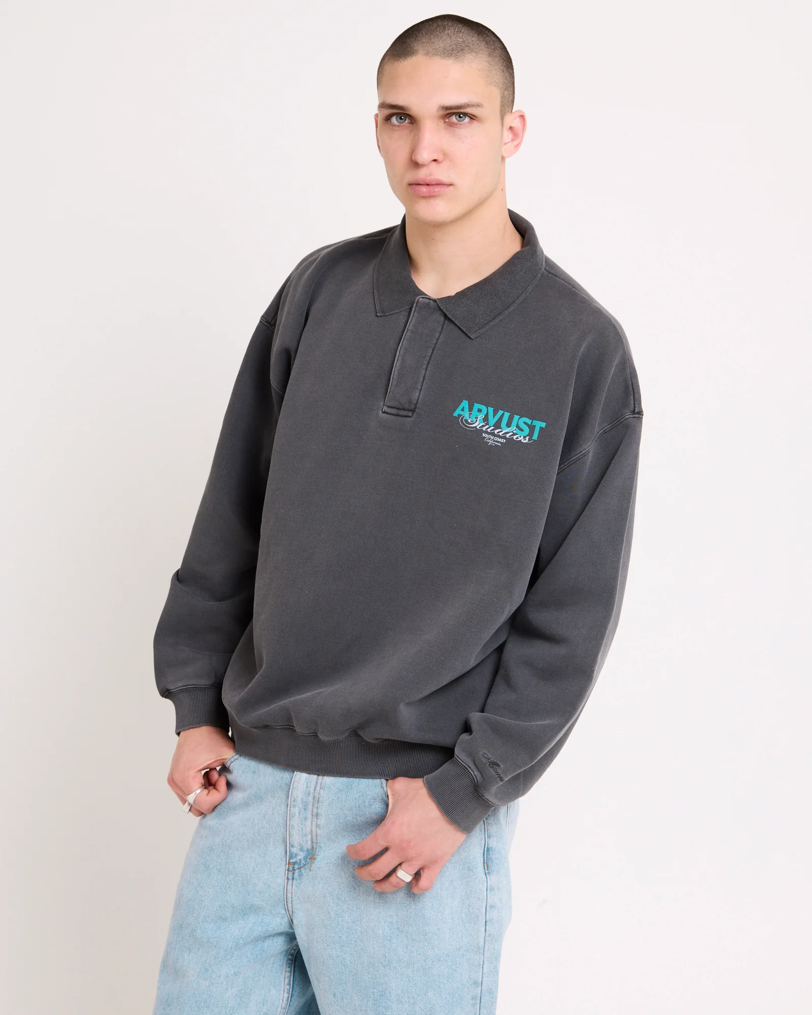 Studio Fleece Polo - Image 4