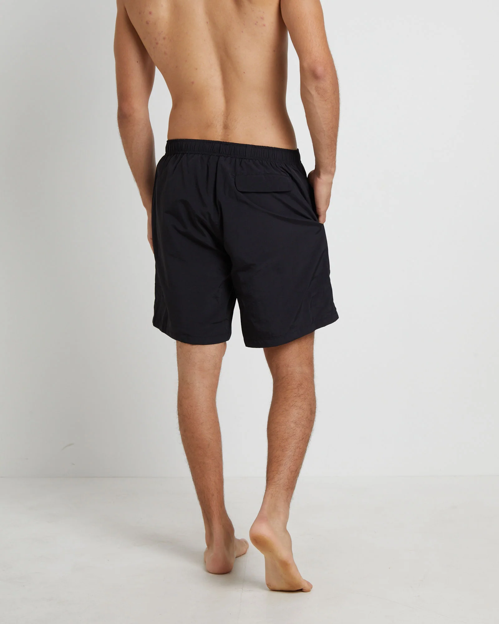 Stussy Big Stock Nylon Short in Black - Image 3