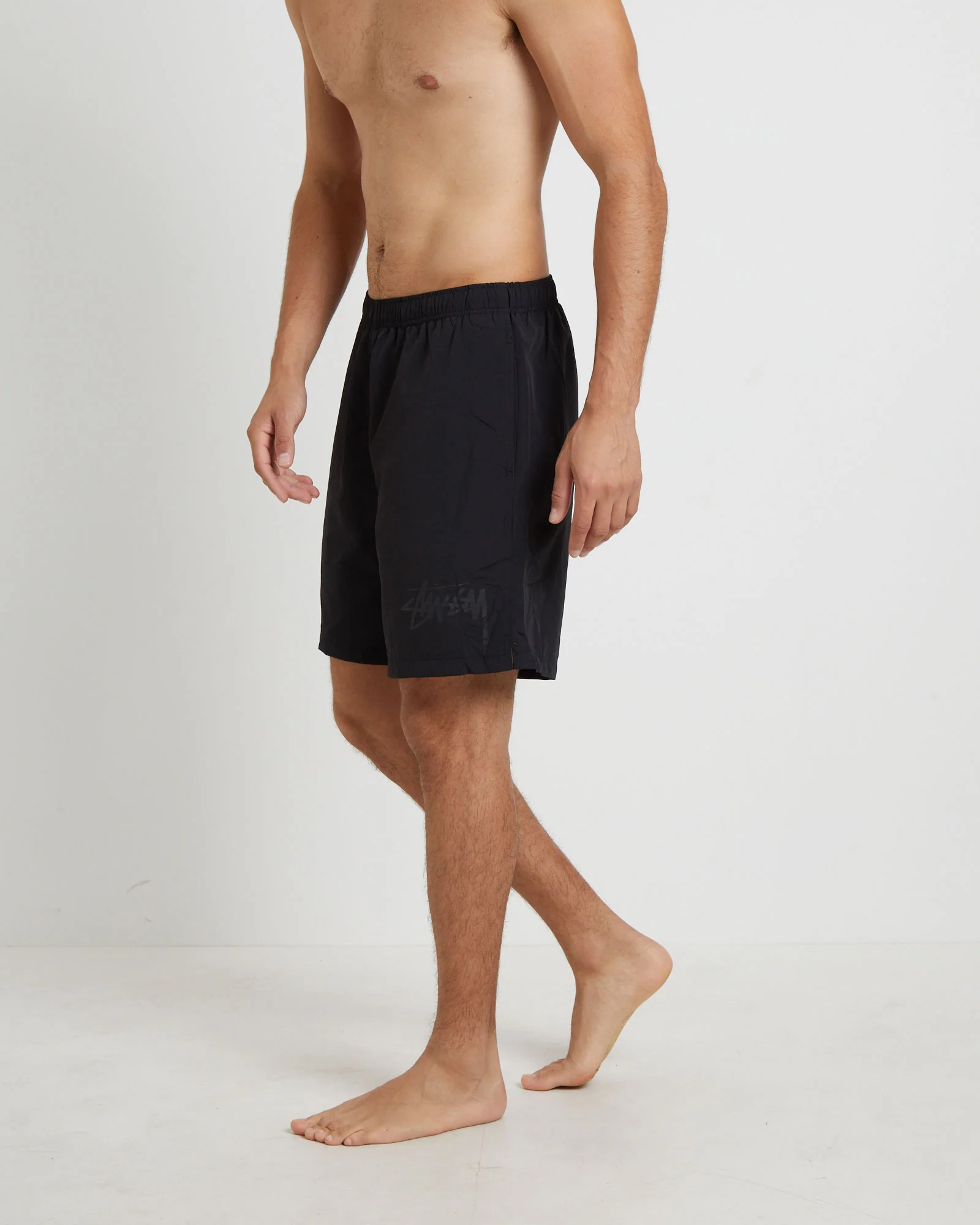 Stussy Big Stock Nylon Short in Black - Image 4