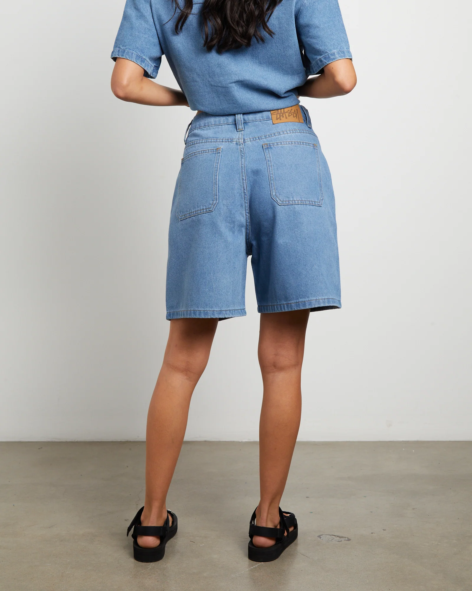 Stussy Denim Shorts in Mid - Image 2