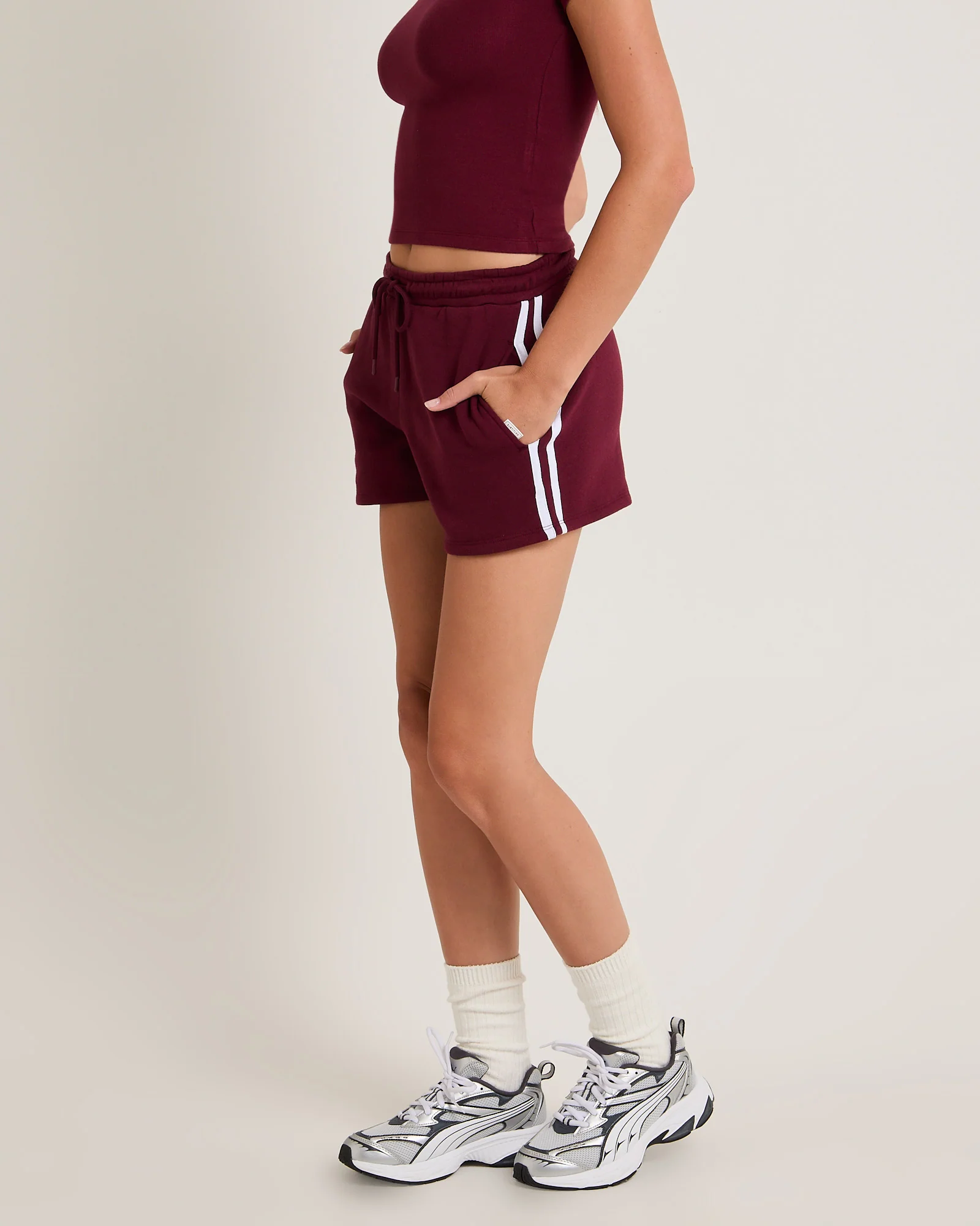Subtitled Fleece Shorts - Image 6