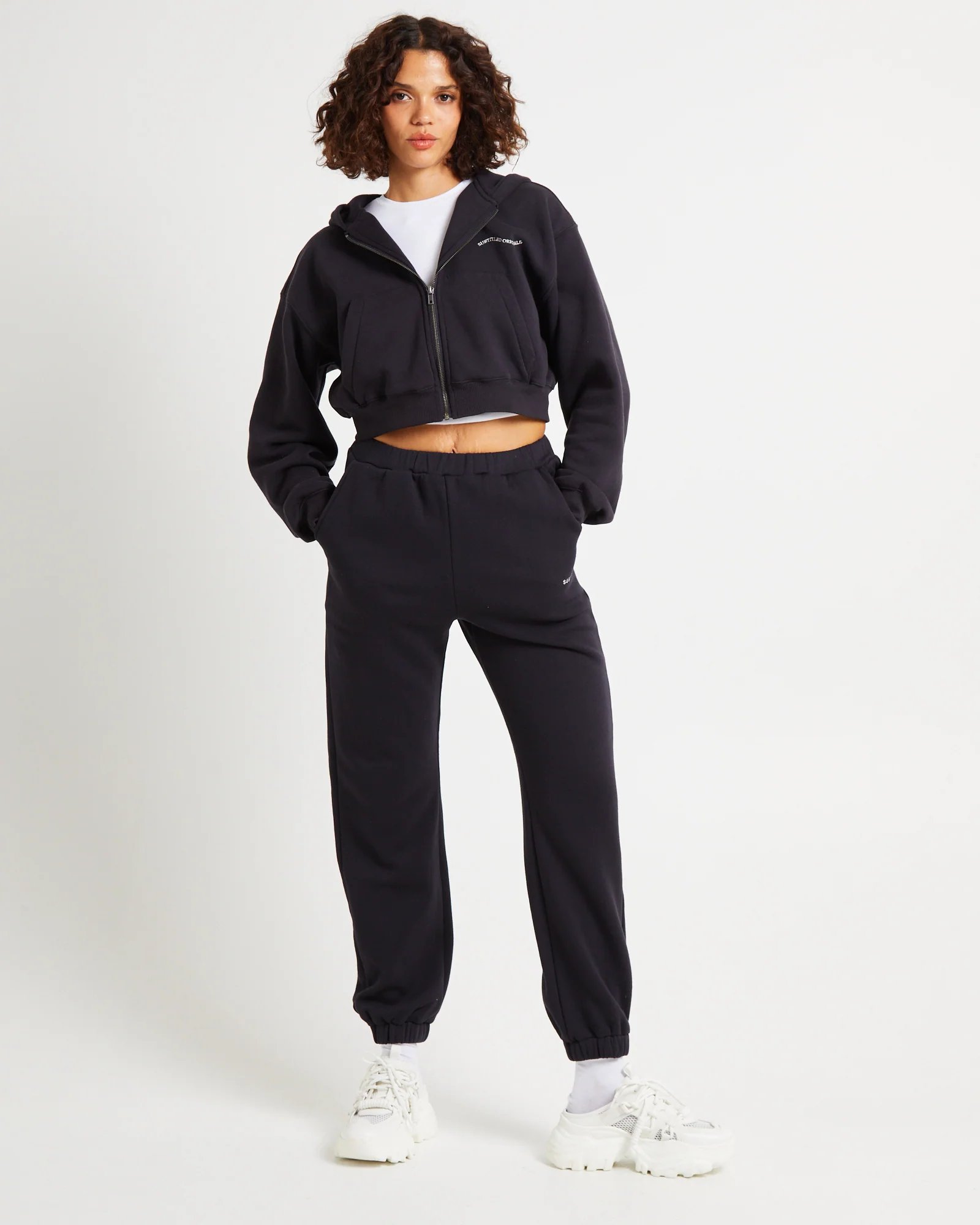 Subtitled Trackpants Almost Black - Image 3