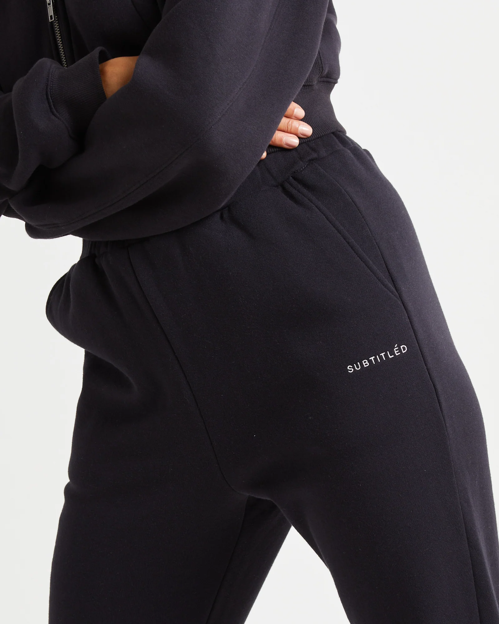 Subtitled Trackpants Almost Black - Image 5