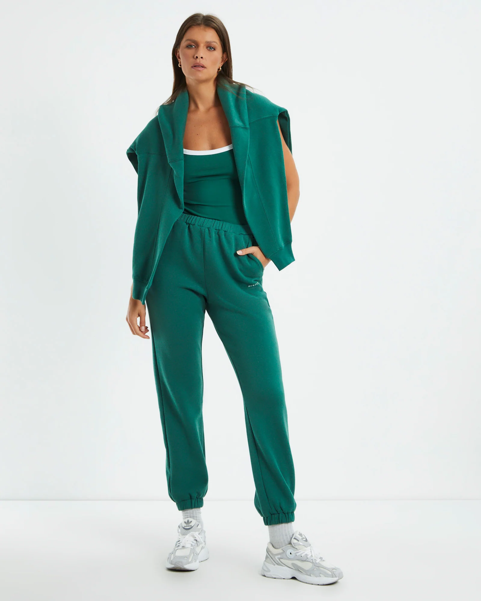 Subtitled Trackpants Forest Green - Image 3