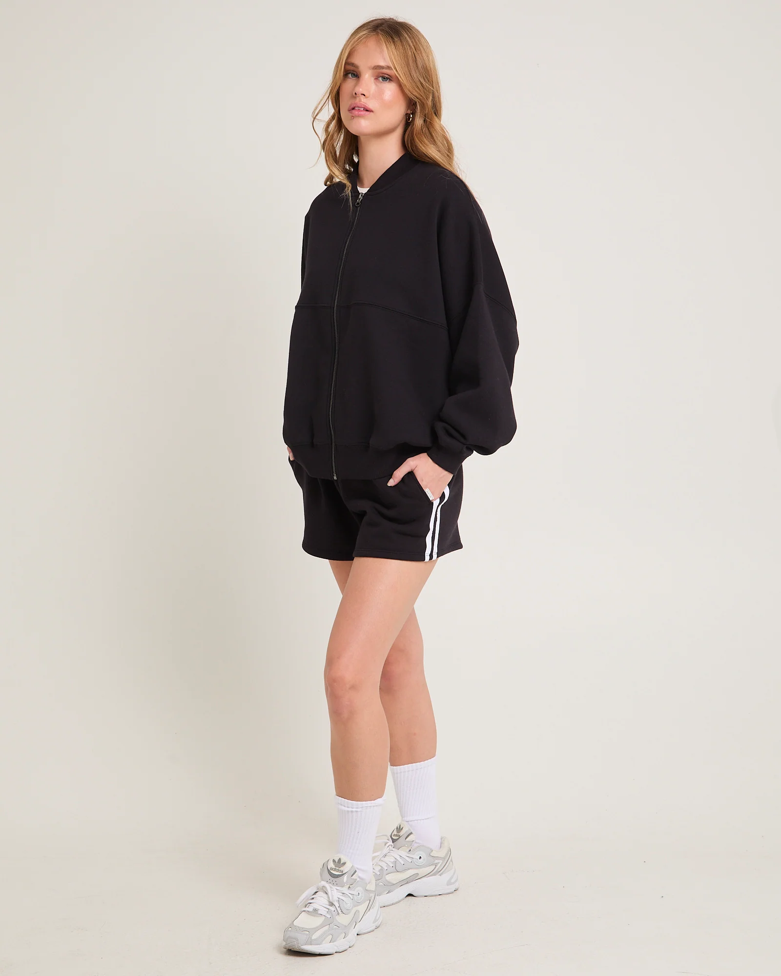 Subtitled Zip Bomber Jacket - Image 4