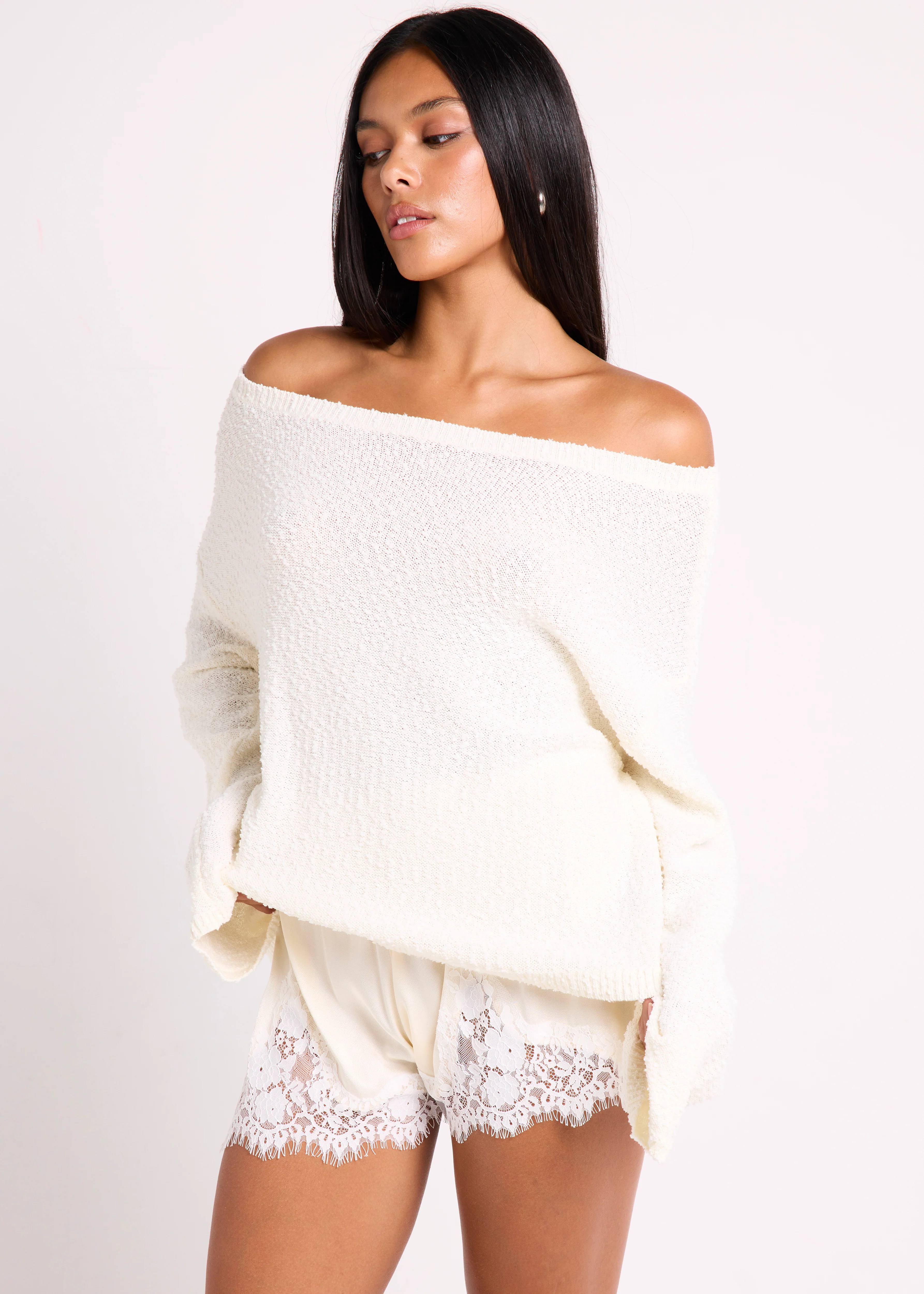 Sully Boucle Off Shoulder Knit Top - Image 4