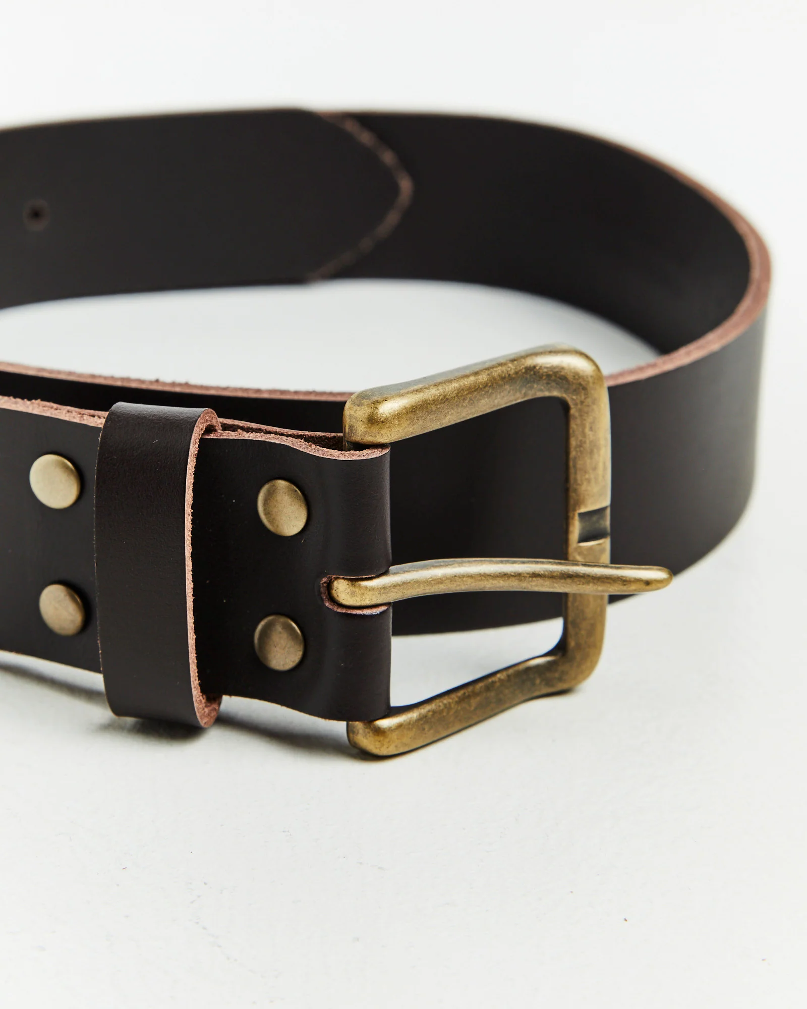 Sunday Australian-made Leather Belt Vintage Brown - Image 2