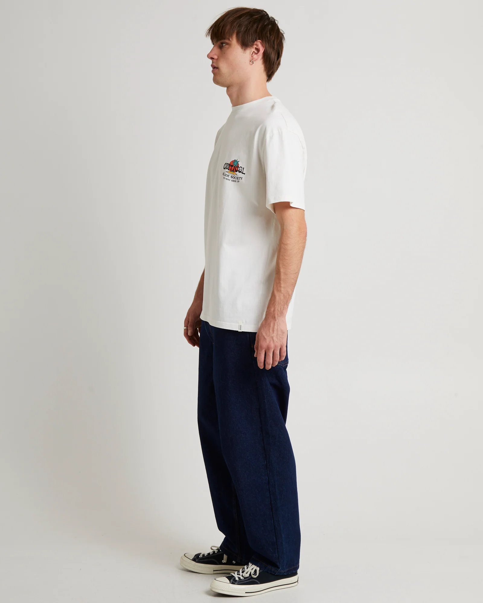 Sunnyside Short Sleeve T-Shirt Vintage White - Image 4