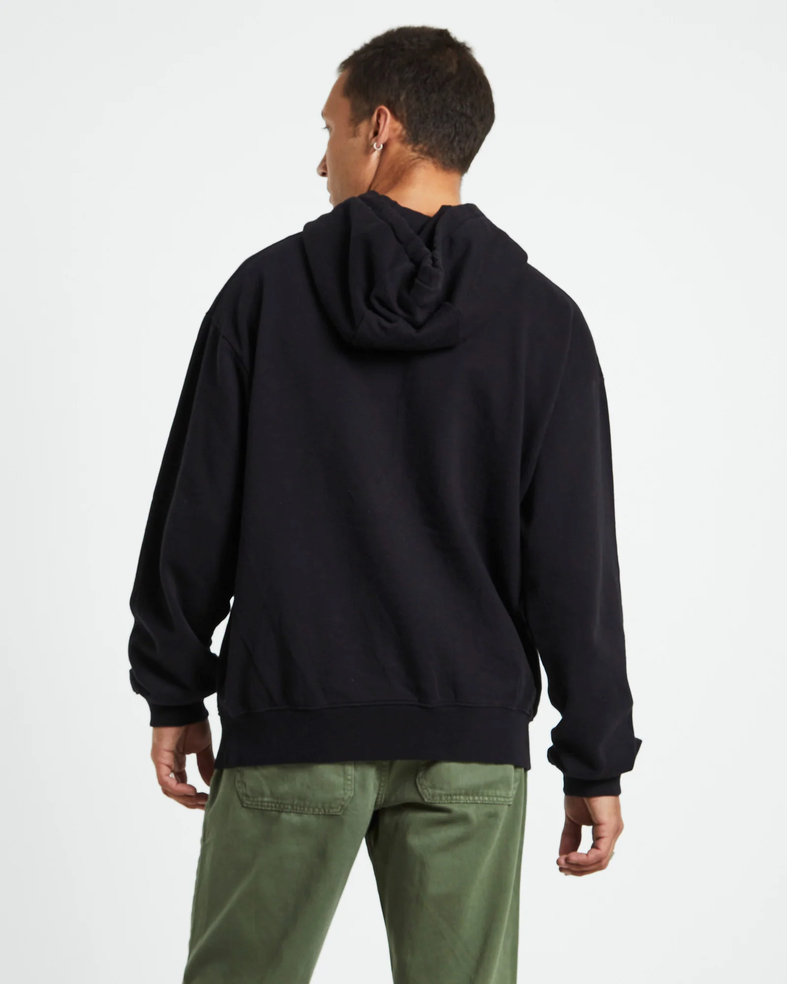 Sunshine Recycled Pull On Hoodie Black - Image 2