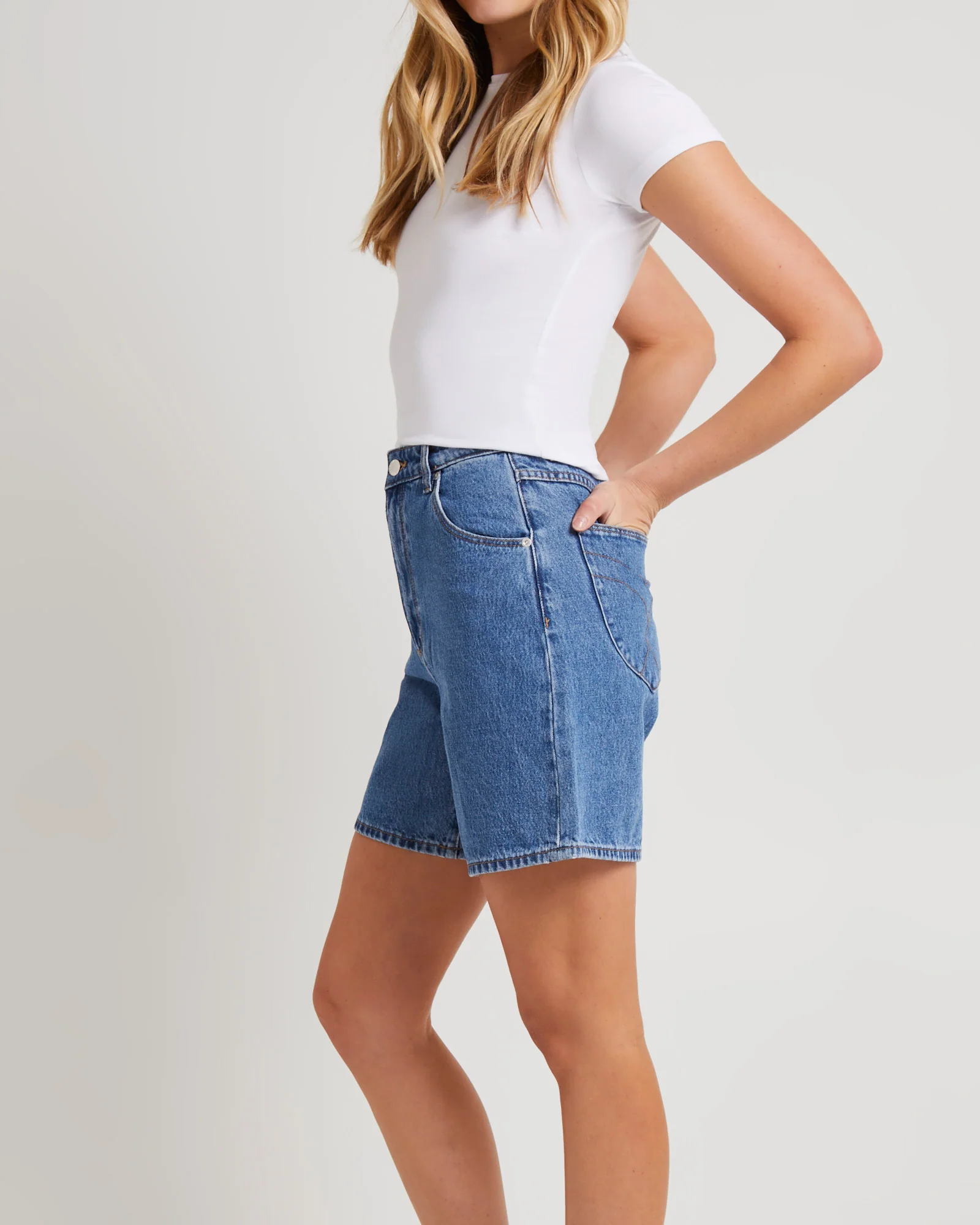 Super Mirage Denim Shorts Evie - Image 4