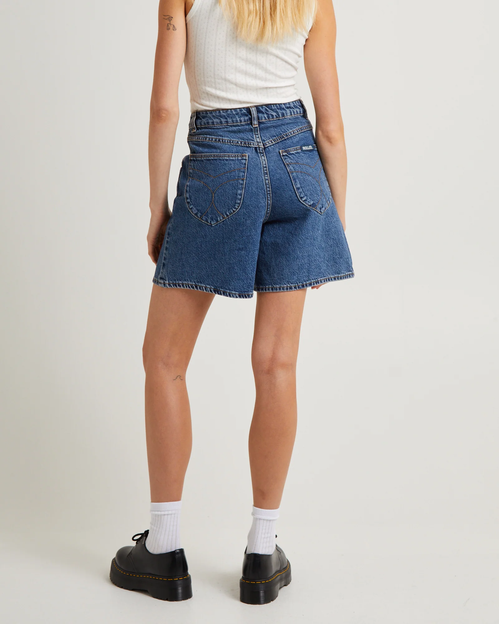 Super Mirage Denim Shorts Pacific - Image 4