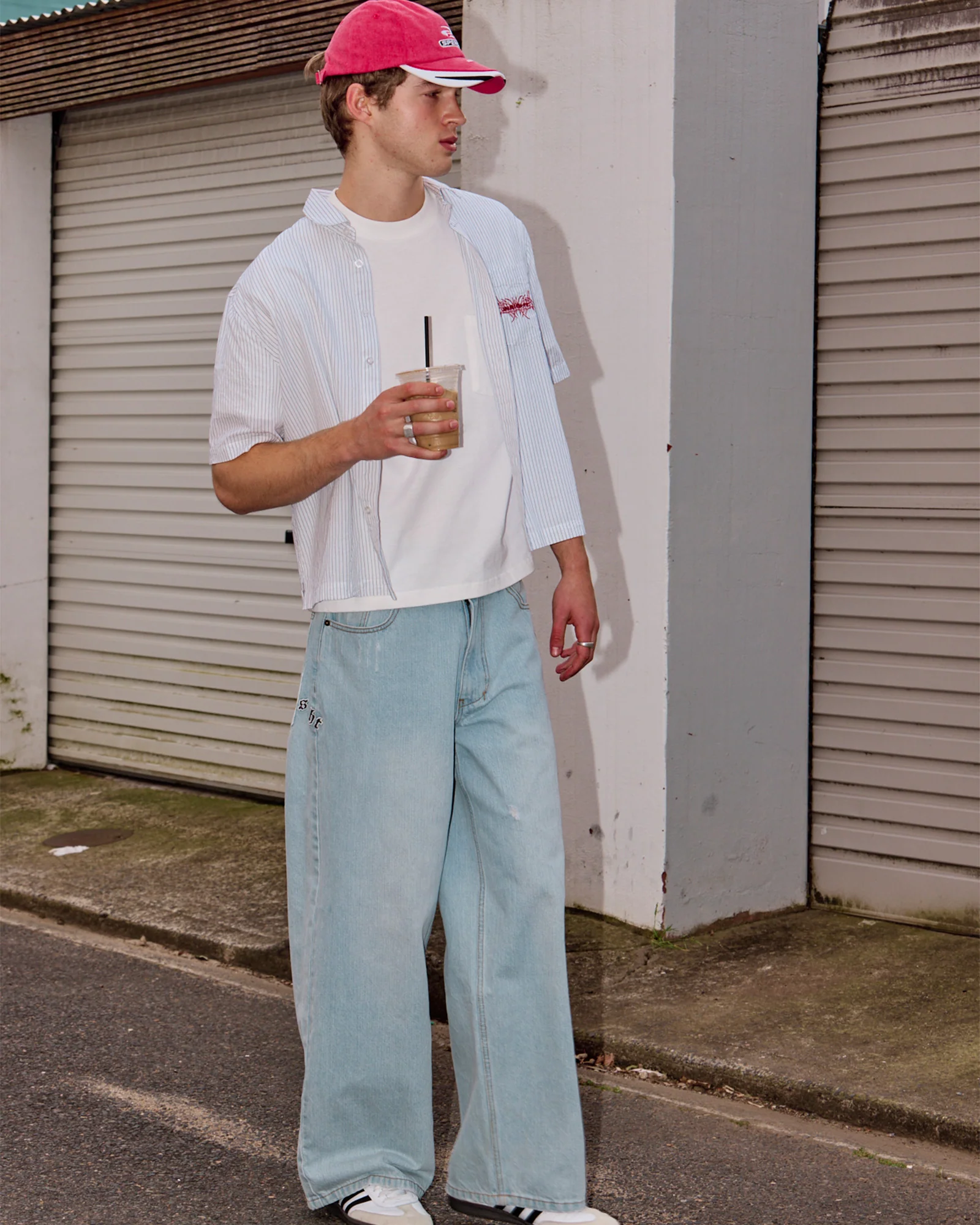 Supply Pinstripe Short Sleeve Shirt - Image 2