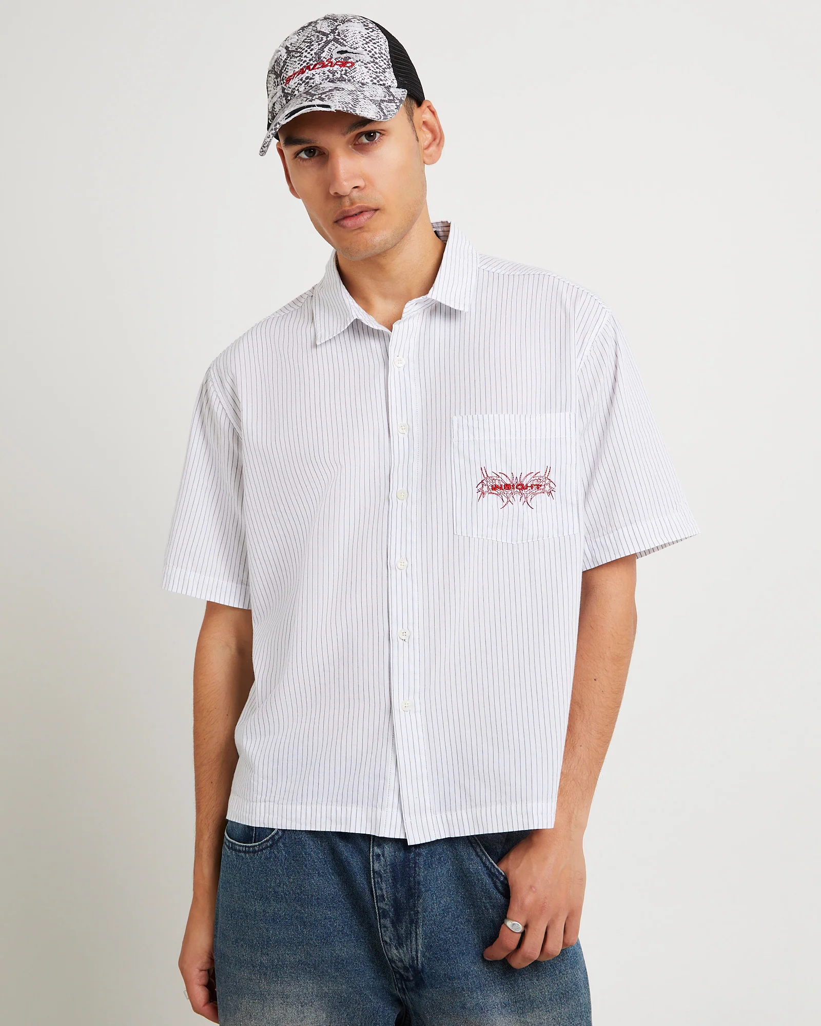 Supply Pinstripe Short Sleeve Shirt - Image 4