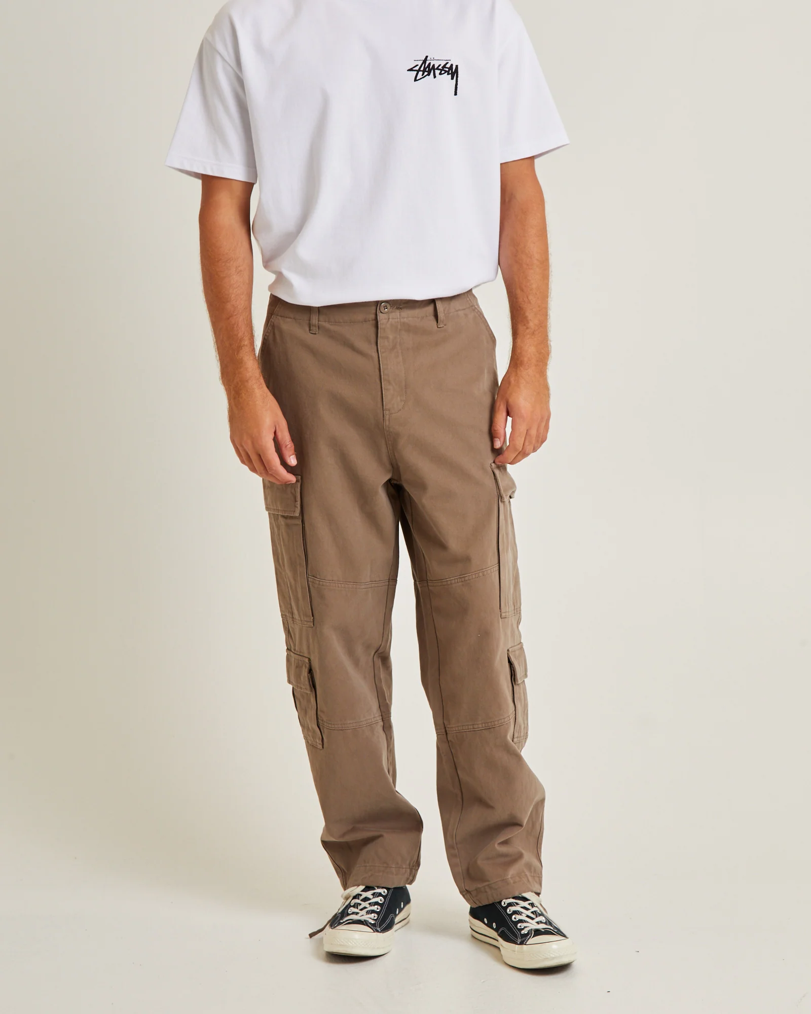 Surplus Cargo Pants Olive - Image 2