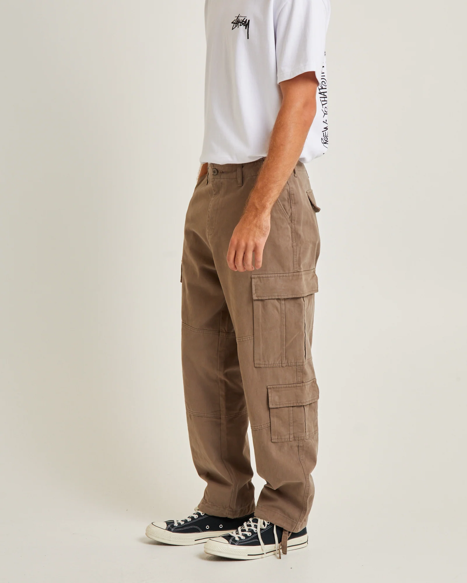 Surplus Cargo Pants Olive - Image 3